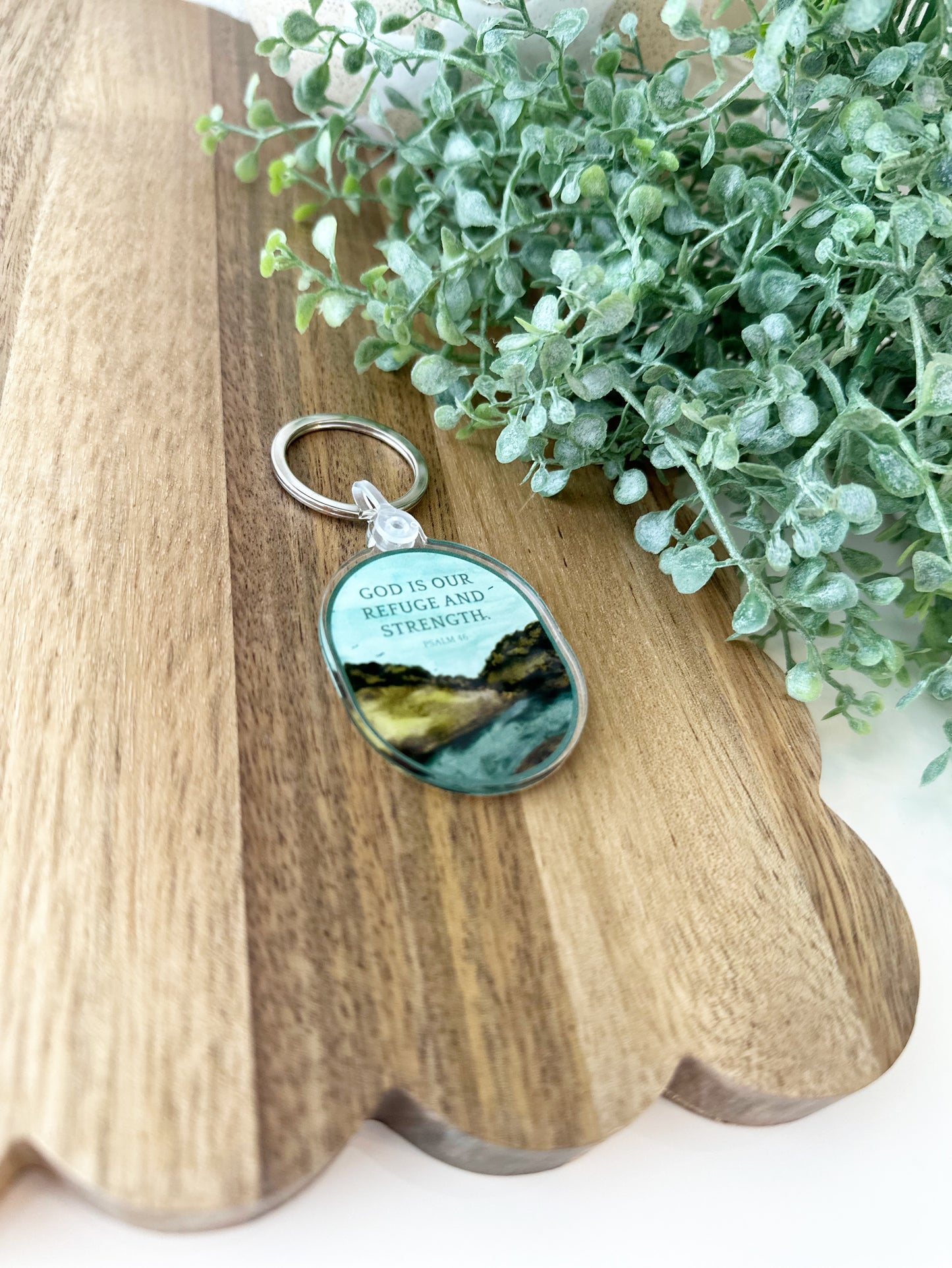 Keychain | God is our refuge and strength