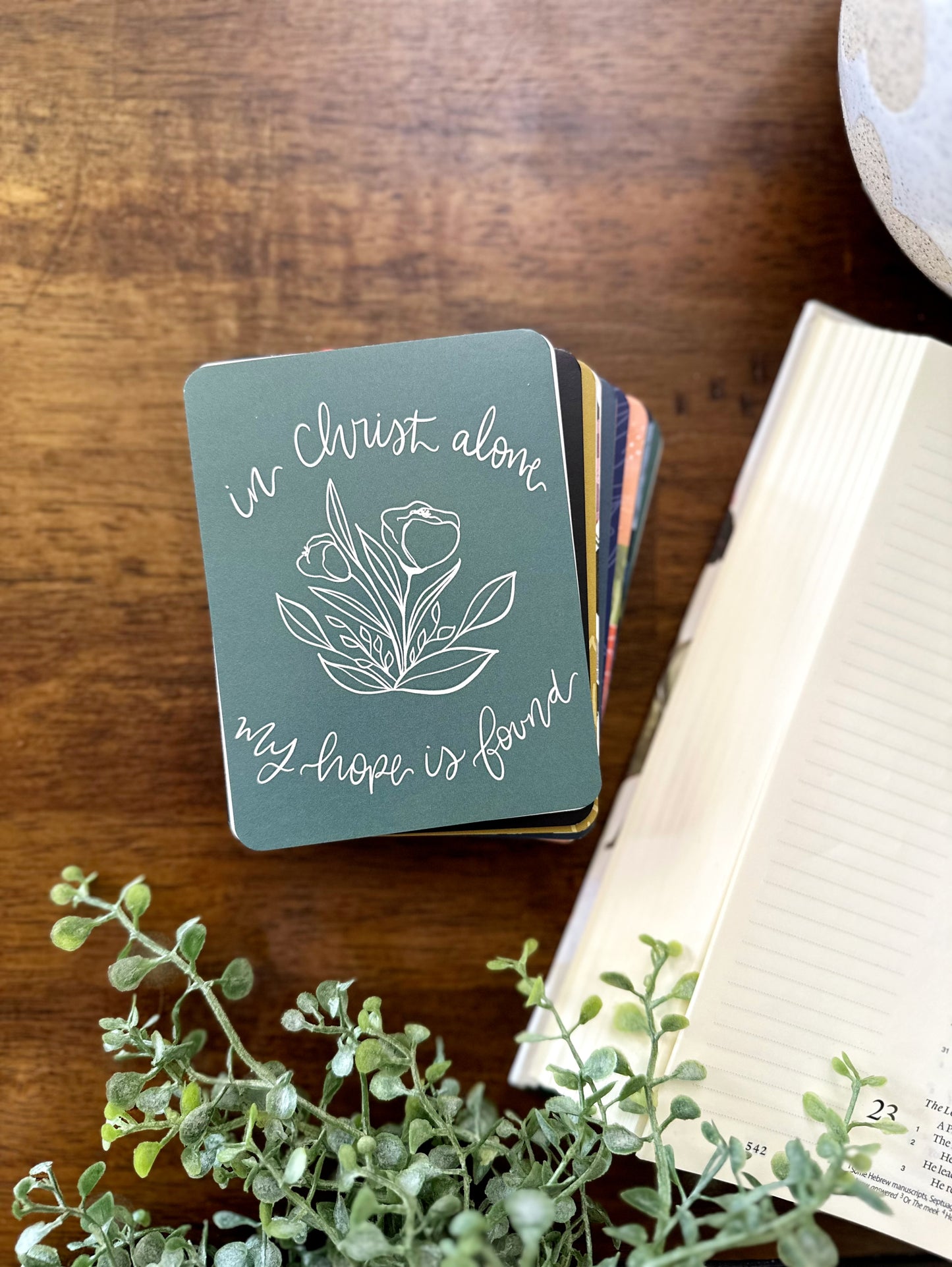 99 days of Encouragement | 2nd EDITION | Mini print set | with stand