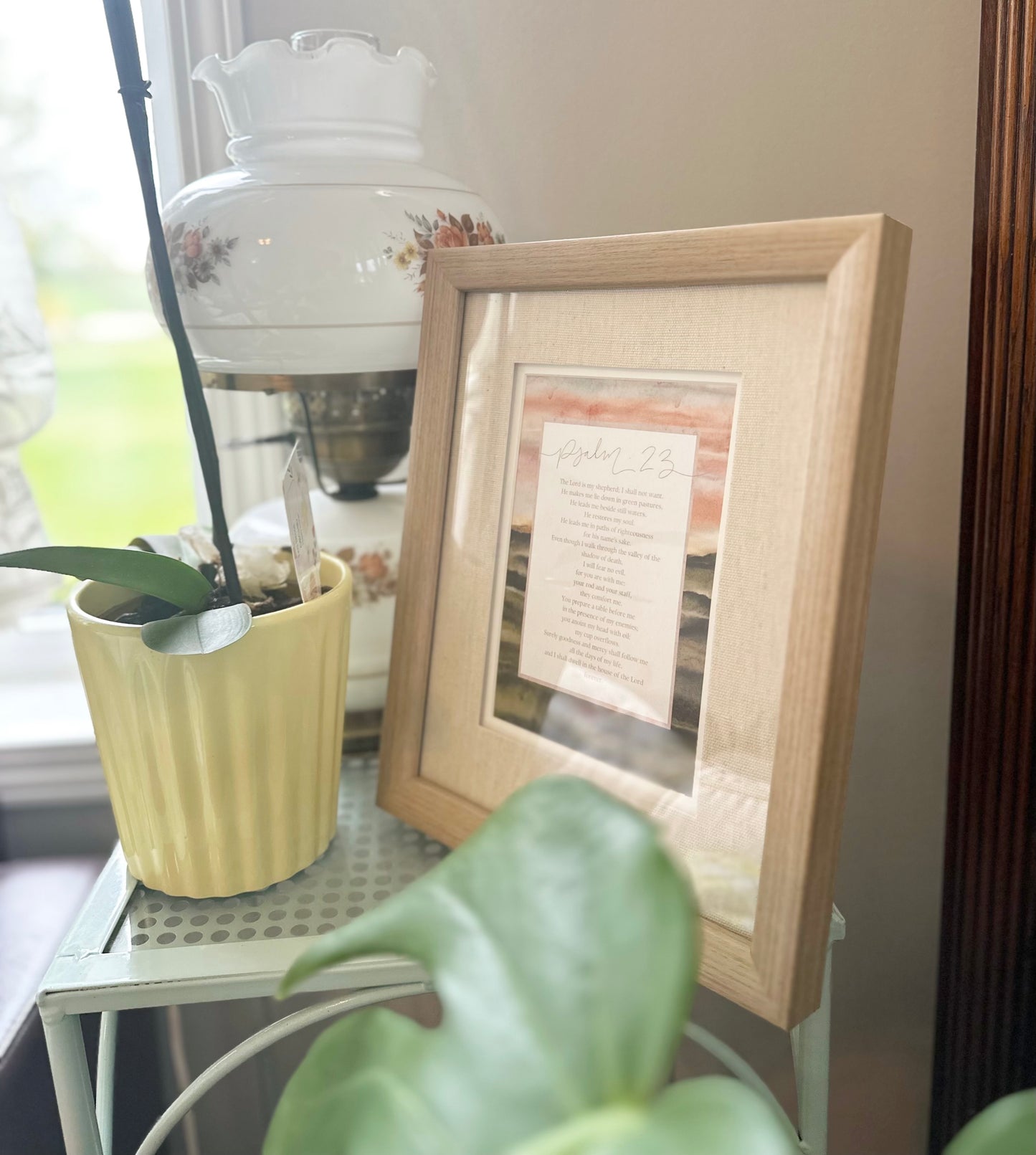 8x10 Art Print | framed | Psalm 23