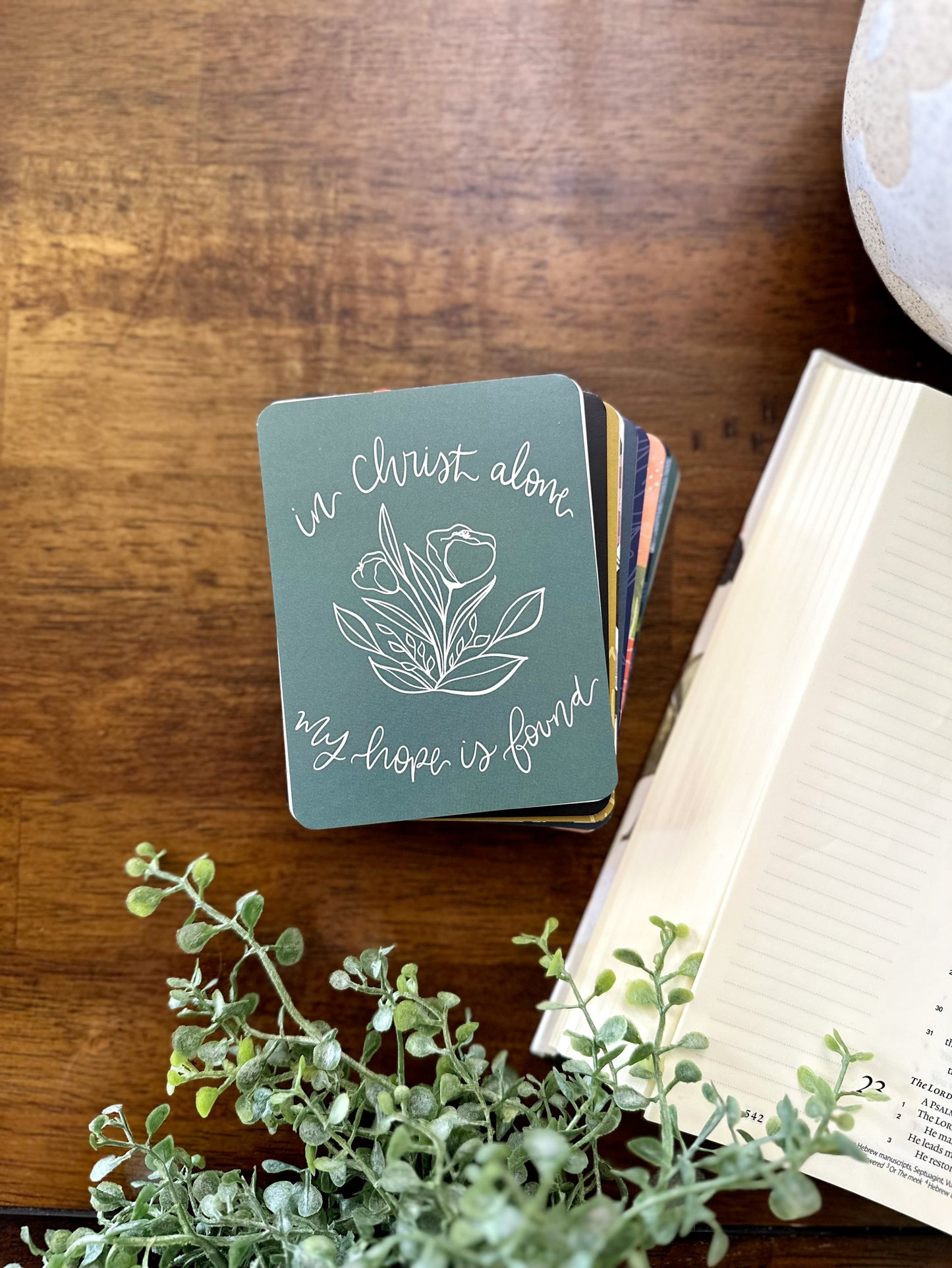 99 days of Encouragement | 2nd EDITION | Mini print set | with stand