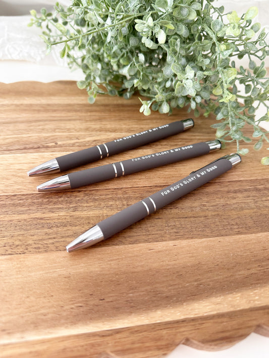 Engraved Pen “for God’s glory and my good”