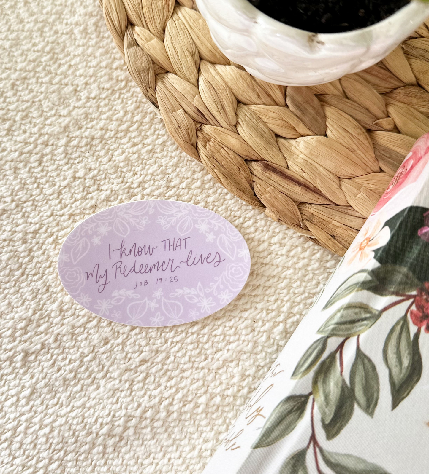 Vinyl Sticker | I know that my Redeemer lives