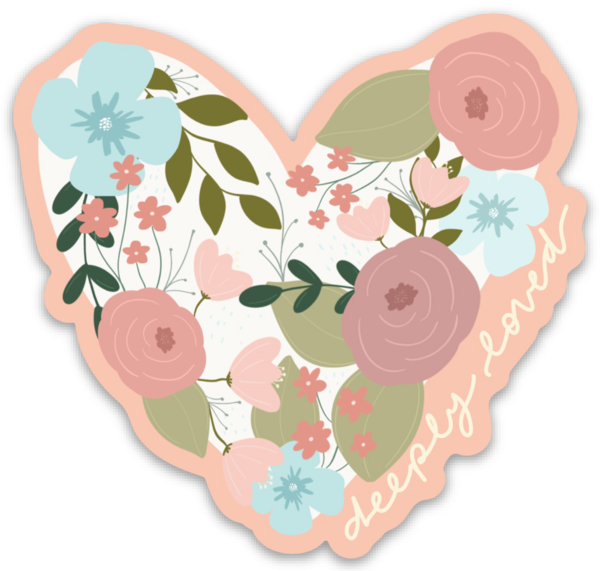 Vinyl Sticker | Deeply Loved