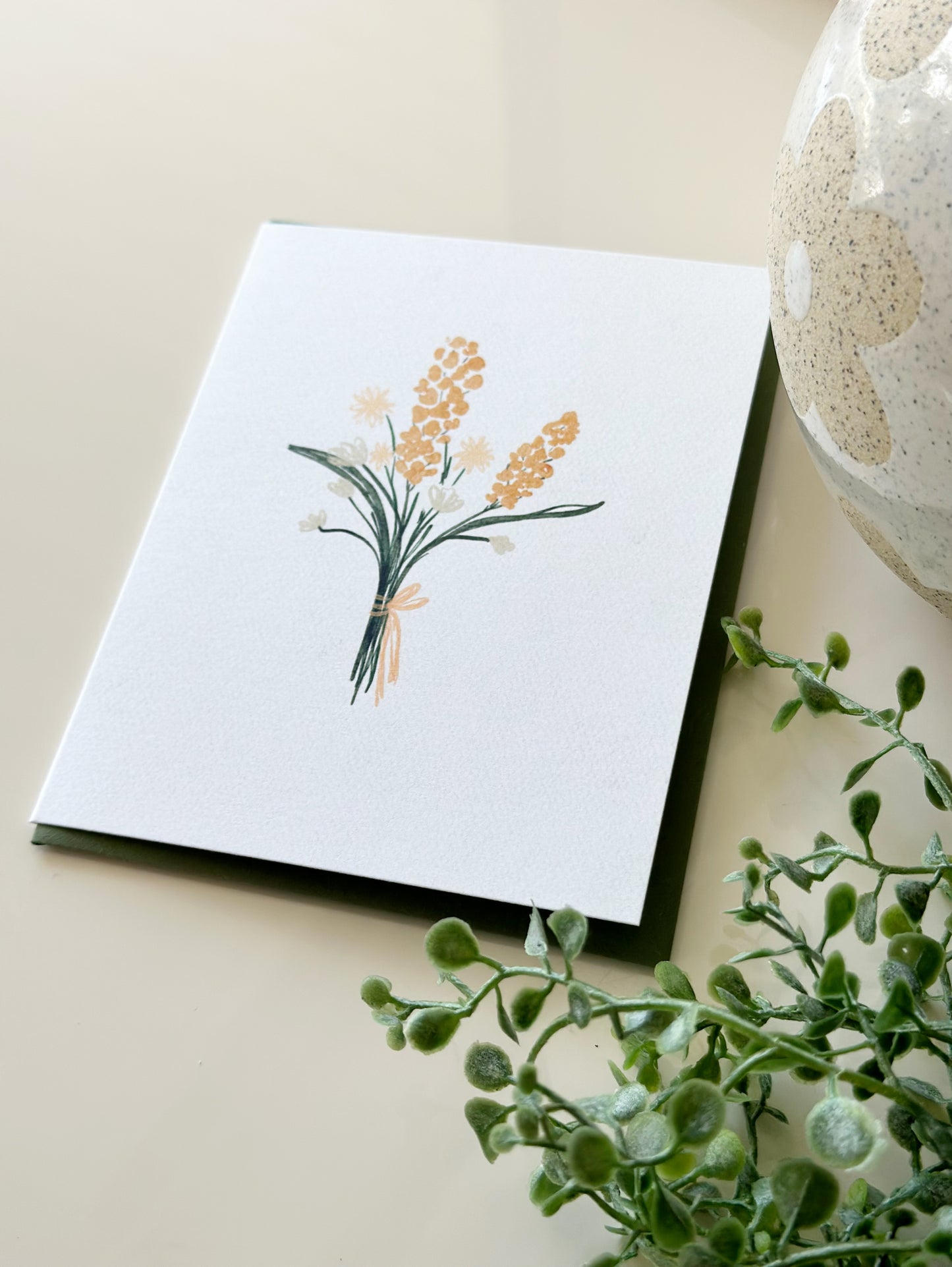 Greeting Card • a yellow feur
