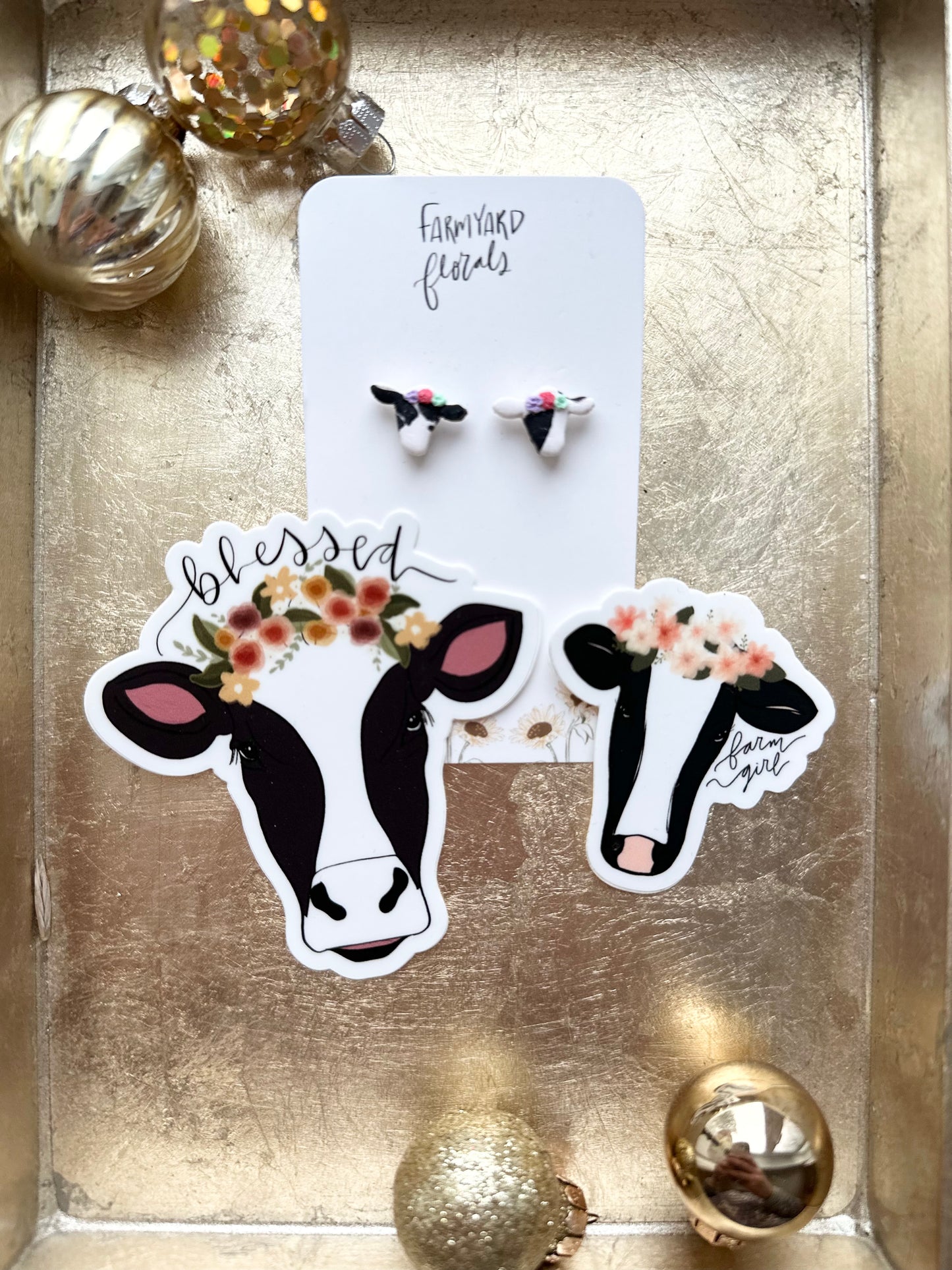 Cow Earrings