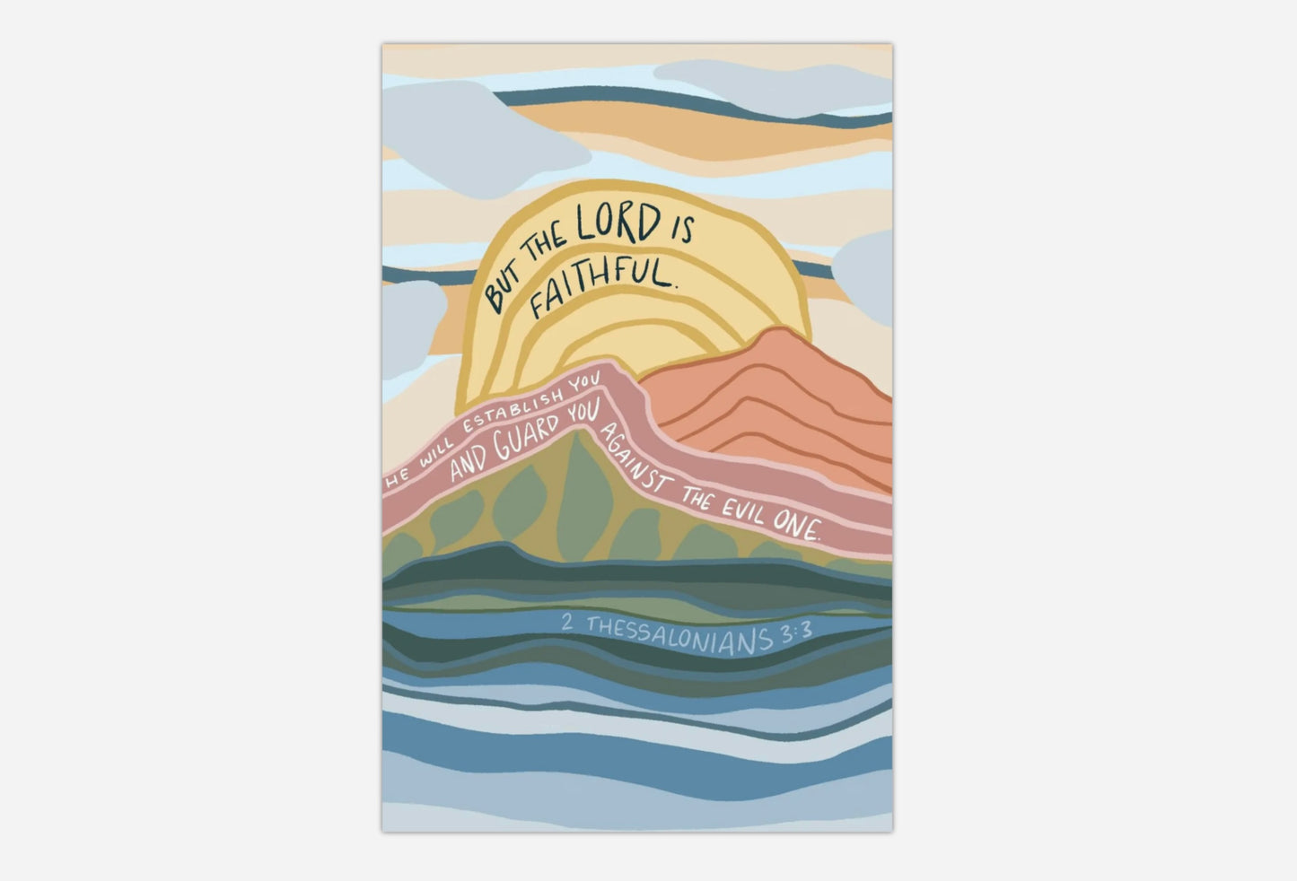 8x10, 11x14 Art Print | framed optional | 2 Thessalonians 3:3
