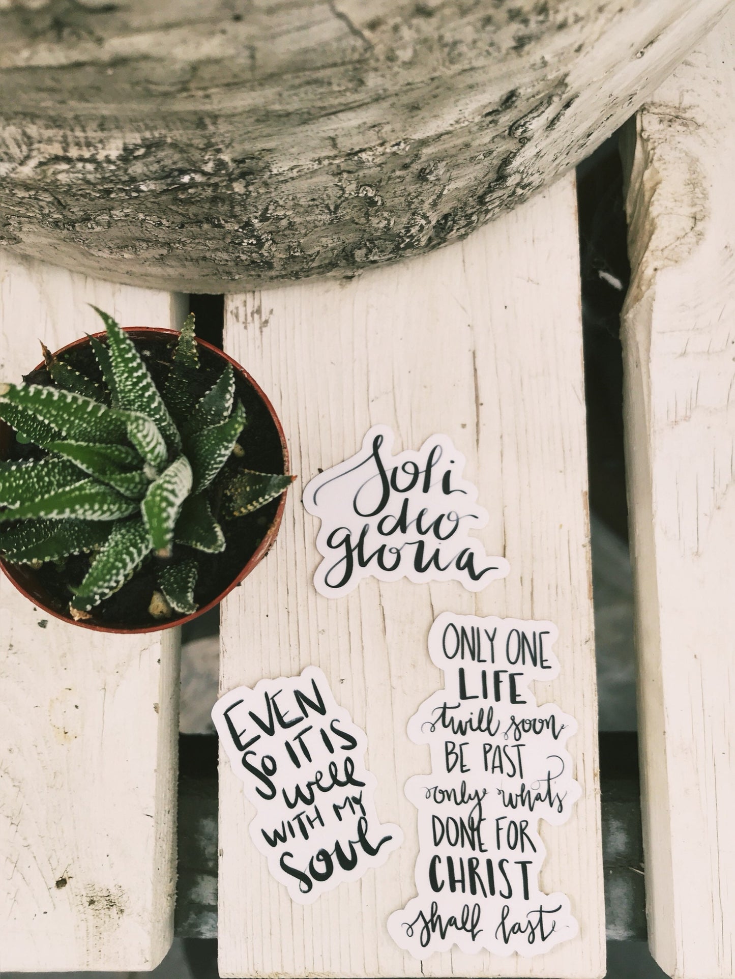 Vinyl Sticker | Soli Deo Gloria | christian sticker | laptop sticker | Hydroflask sticker