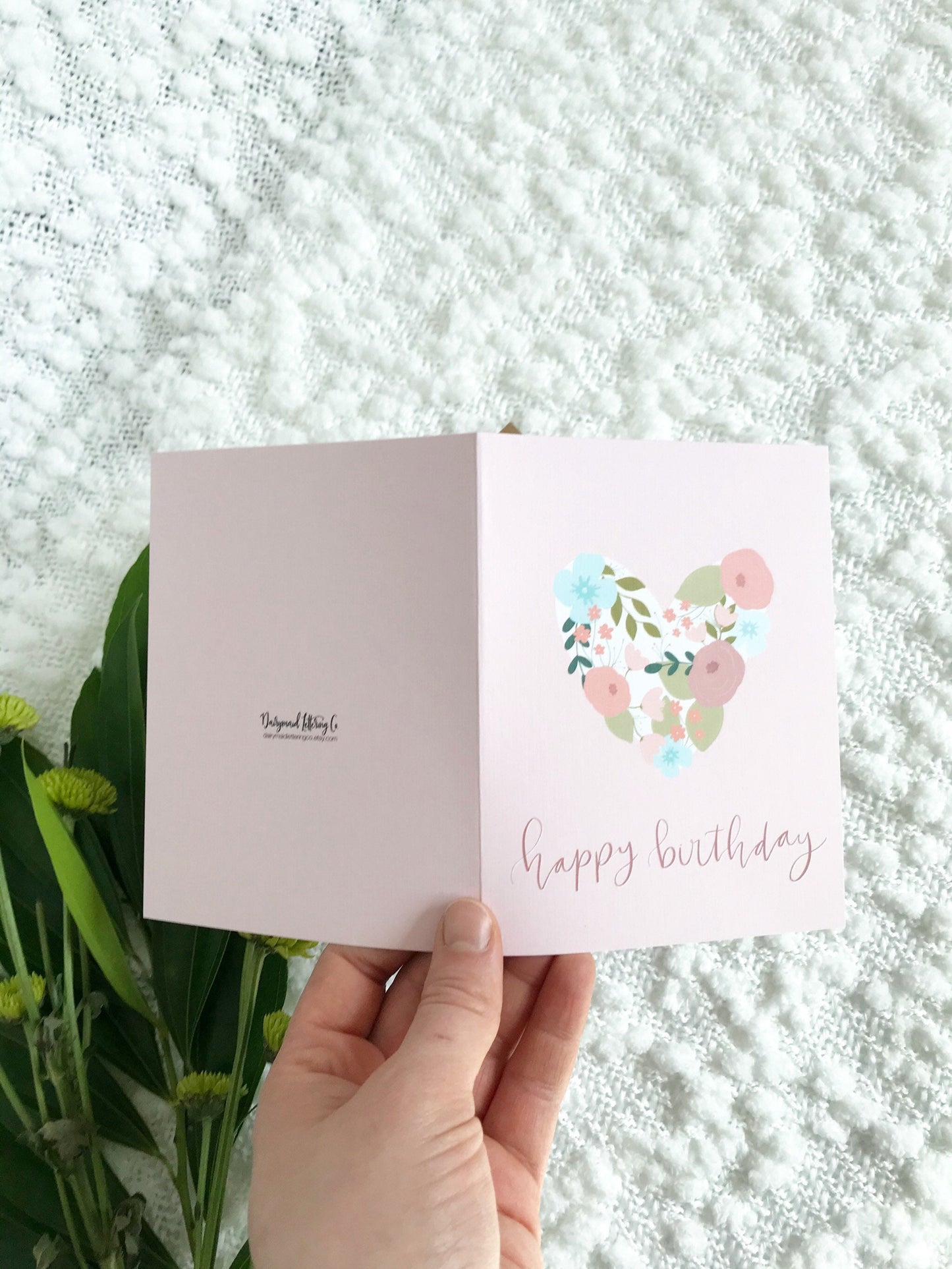 Cards and envelope | blank inside | birthday, thinking of you, congratulations | Linen
