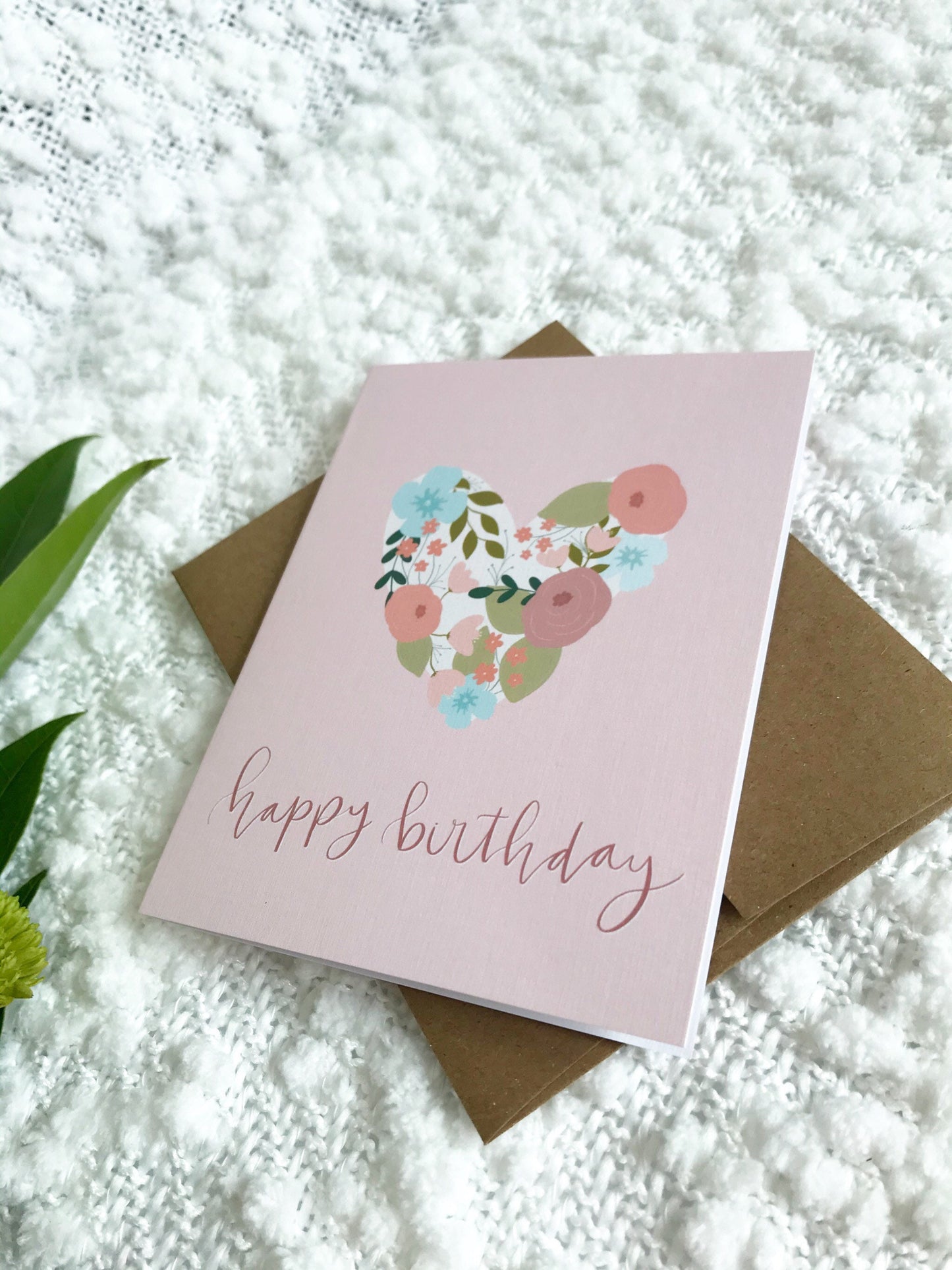 Cards and envelope | blank inside | birthday, thinking of you, congratulations | Linen