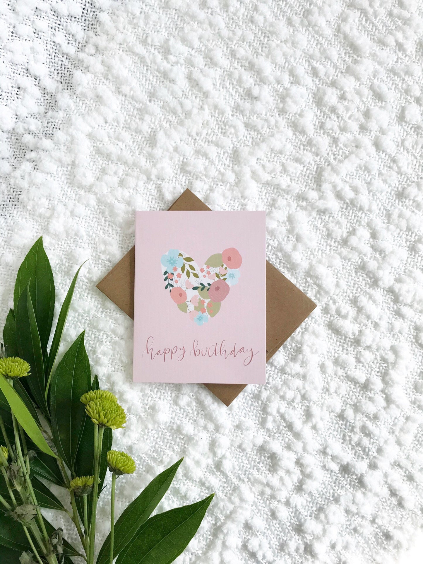 Cards and envelope | blank inside | birthday, thinking of you, congratulations | Linen