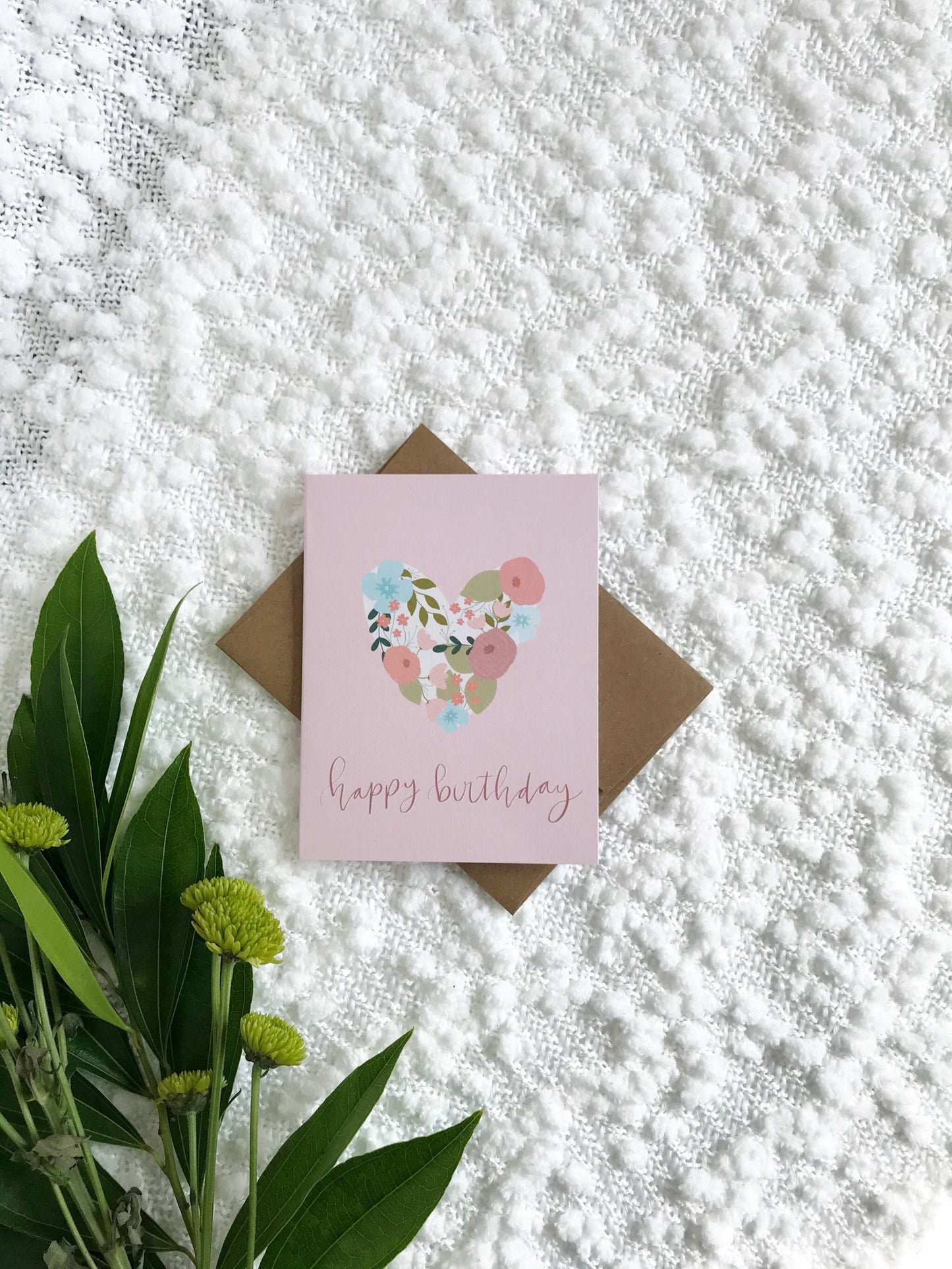Cards and envelope | blank inside | birthday, thinking of you, congratulations | Linen
