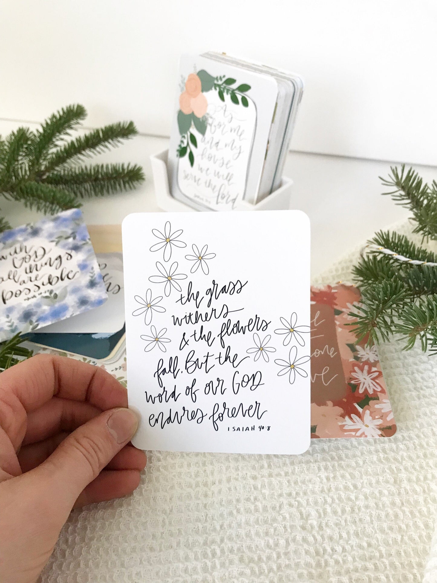99 days of Encouragement | 2nd EDITION | Mini print set | with stand
