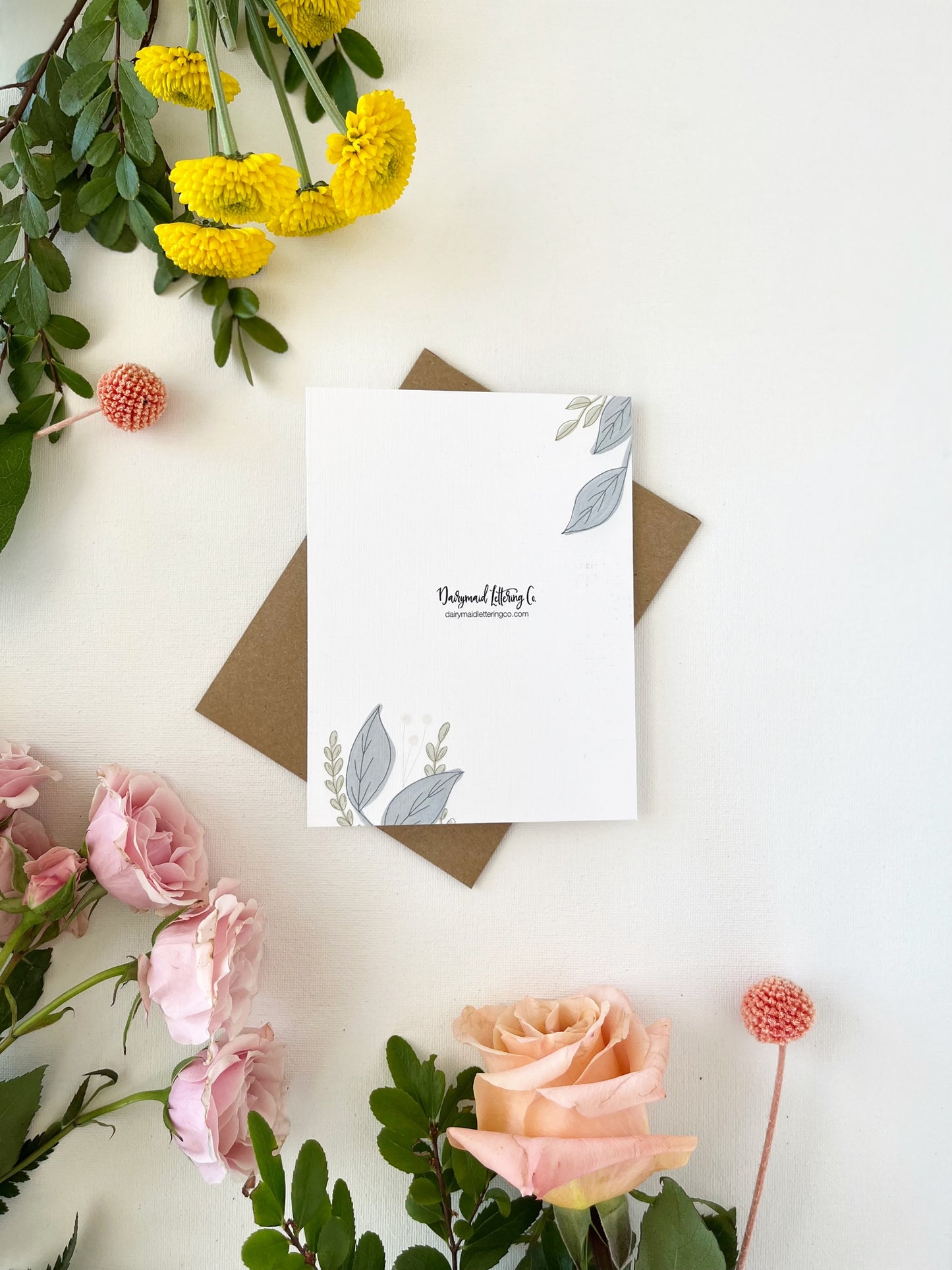 Cards and envelope | Floral | Never could it be possible for any man to estimate what he owes to a godly mother