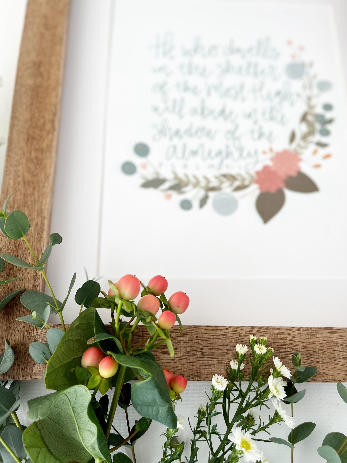 4x6, 5x7, 8x10, 11x14 | Physical Print | Psalm 91:1