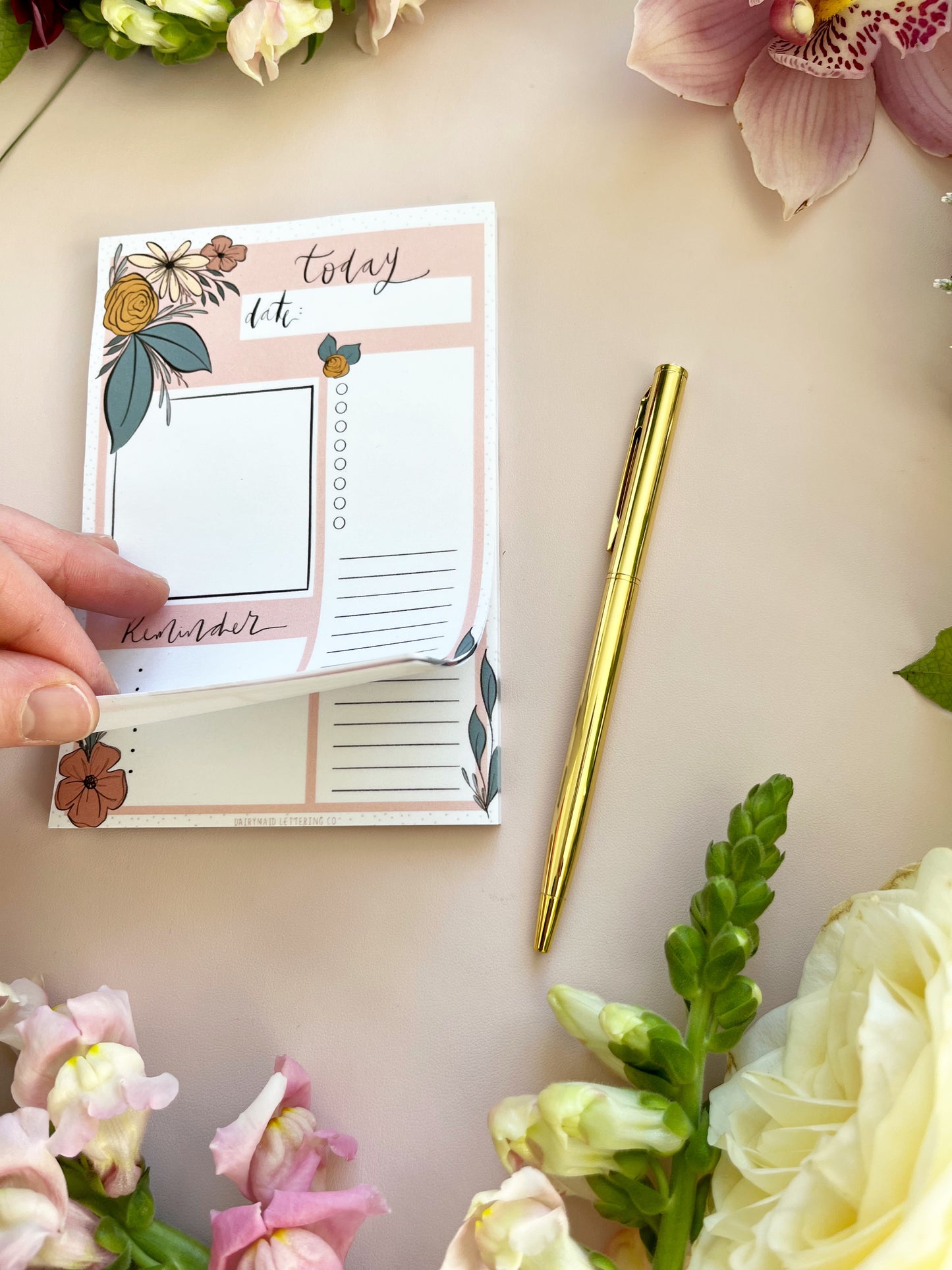 Post It Notes | Reminder Day Planner Pad | 4x6 | To do, grocery list, reminder, just because, gift, Mother's Day