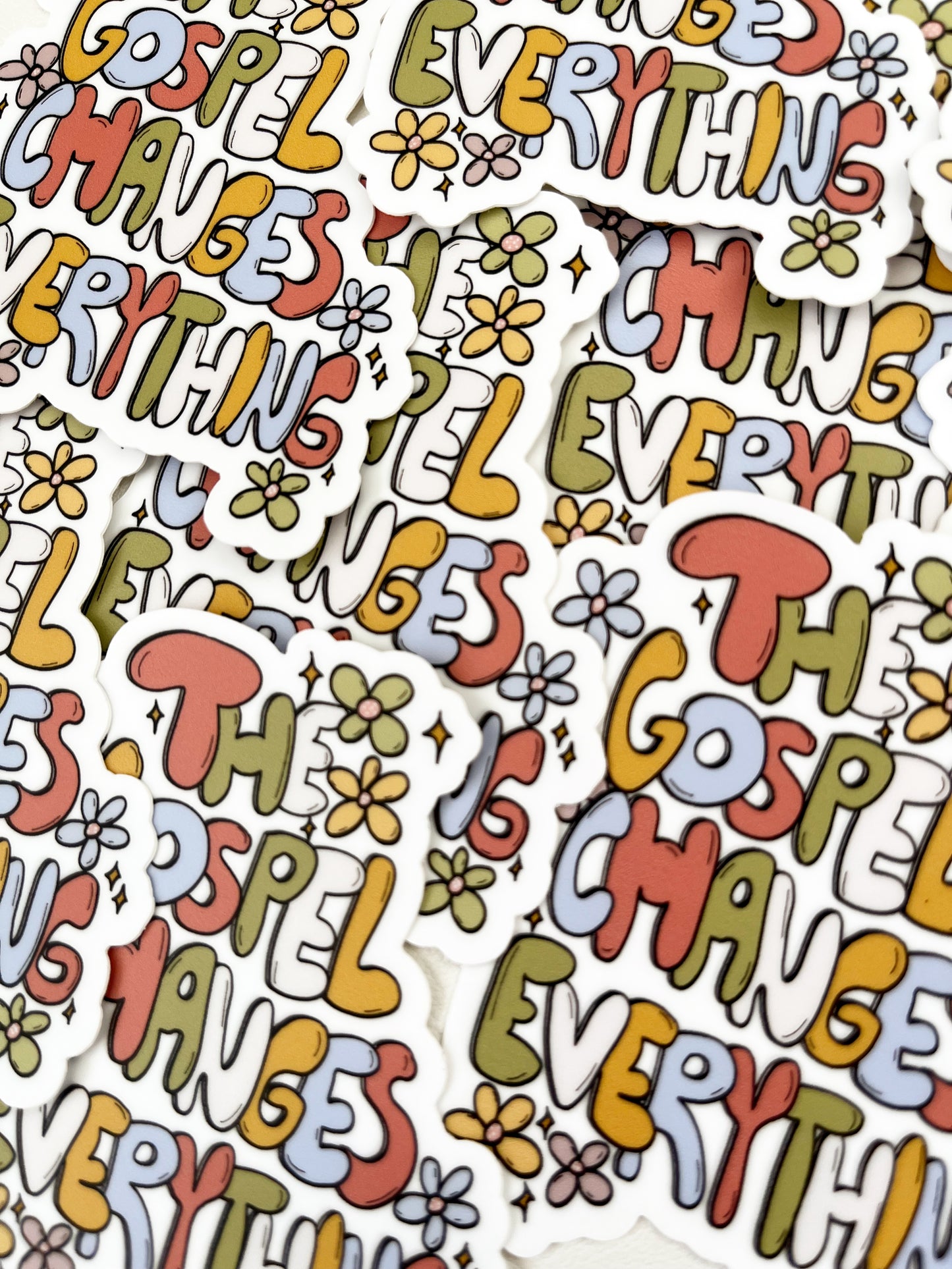 Vinyl Sticker | The gospel changes everything