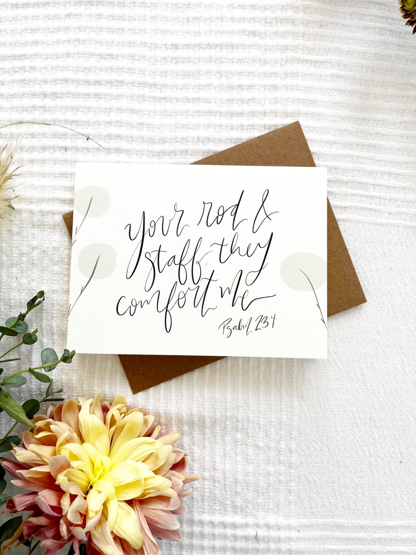 Greeting Card | Sympathy Psalm 23:4