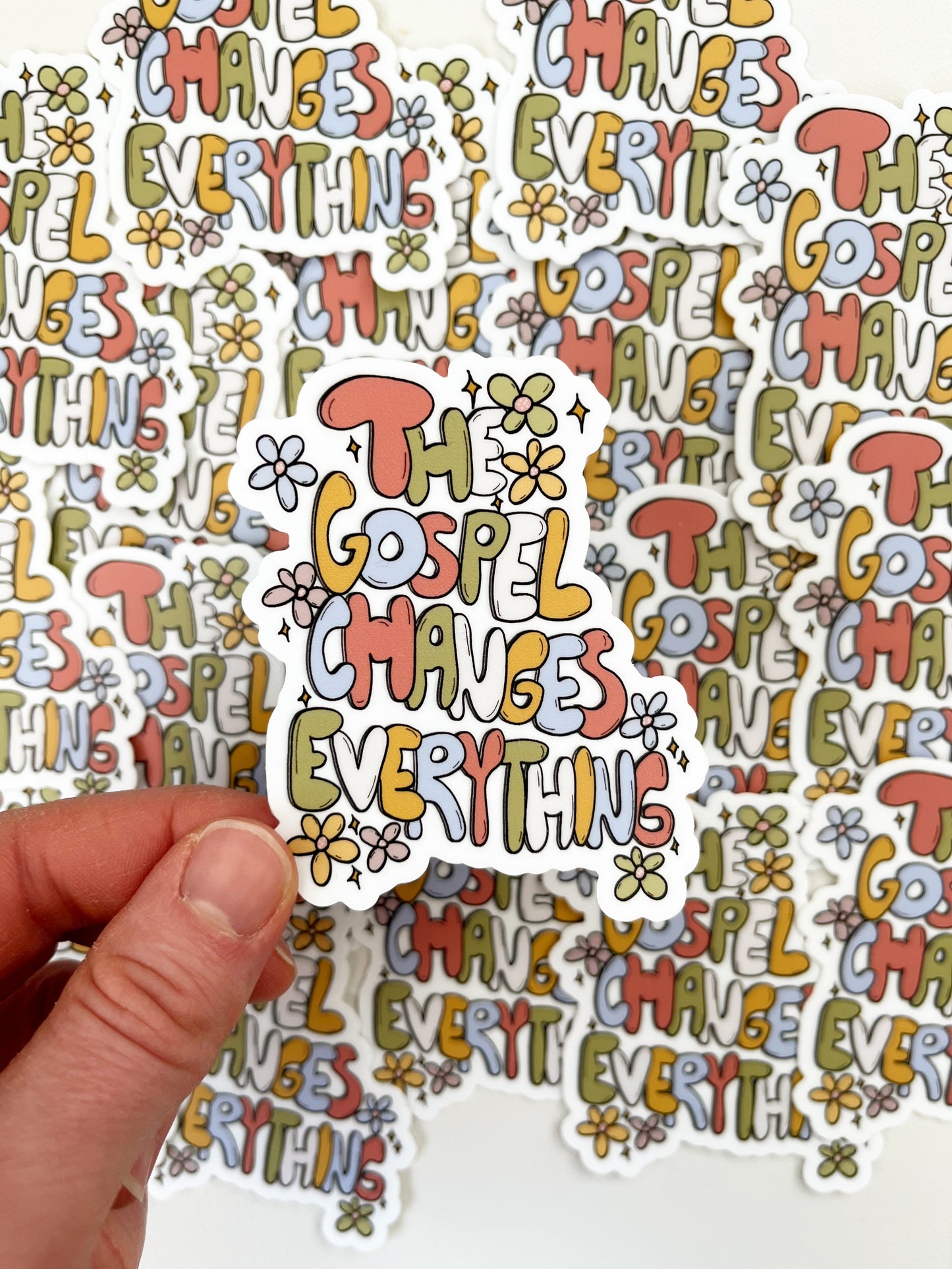 Vinyl Sticker | The gospel changes everything