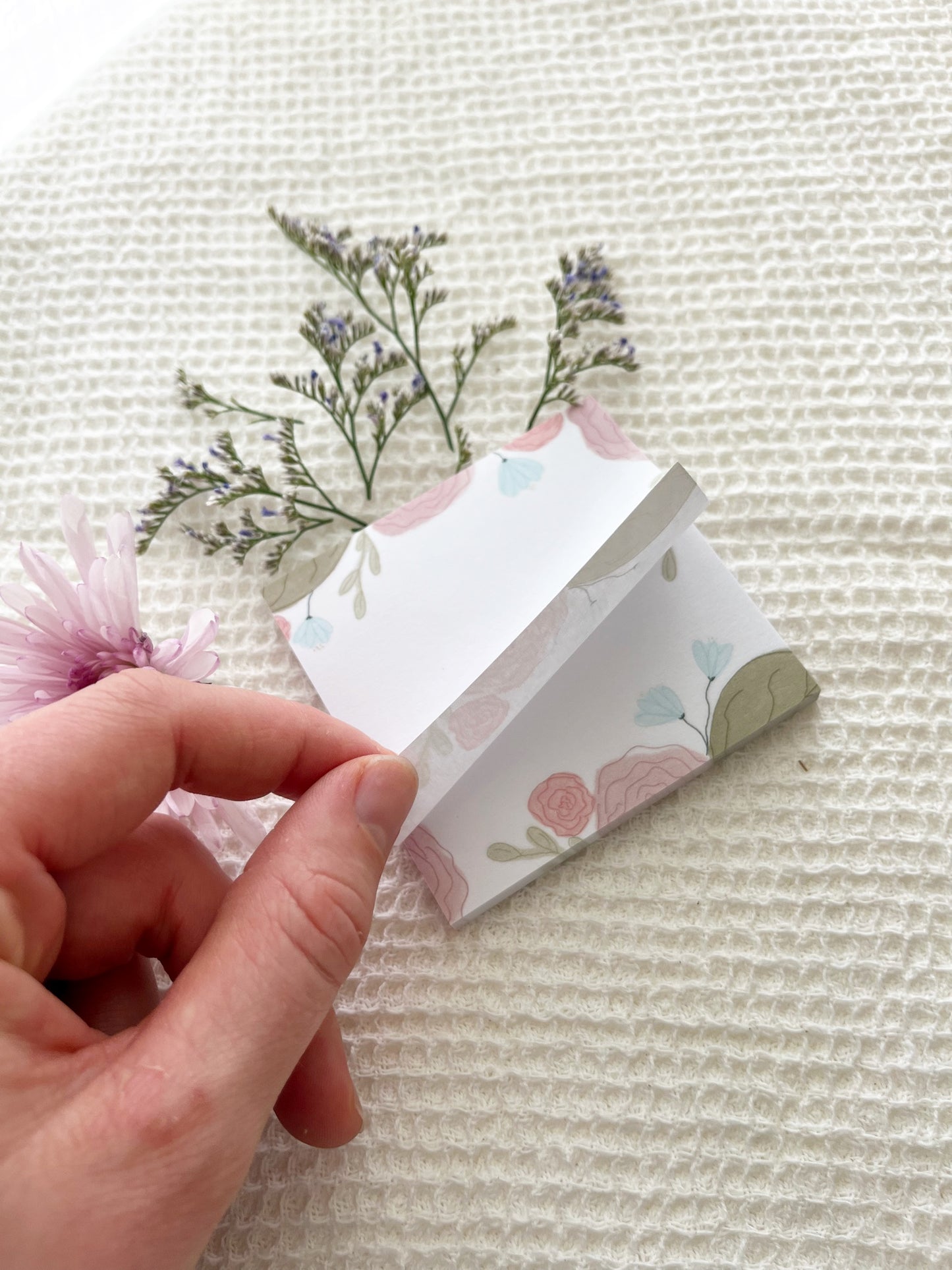 Post It Notes | Floral | 3 x 3 | To do, grocery list, reminder, just because, gift, Mother's Day