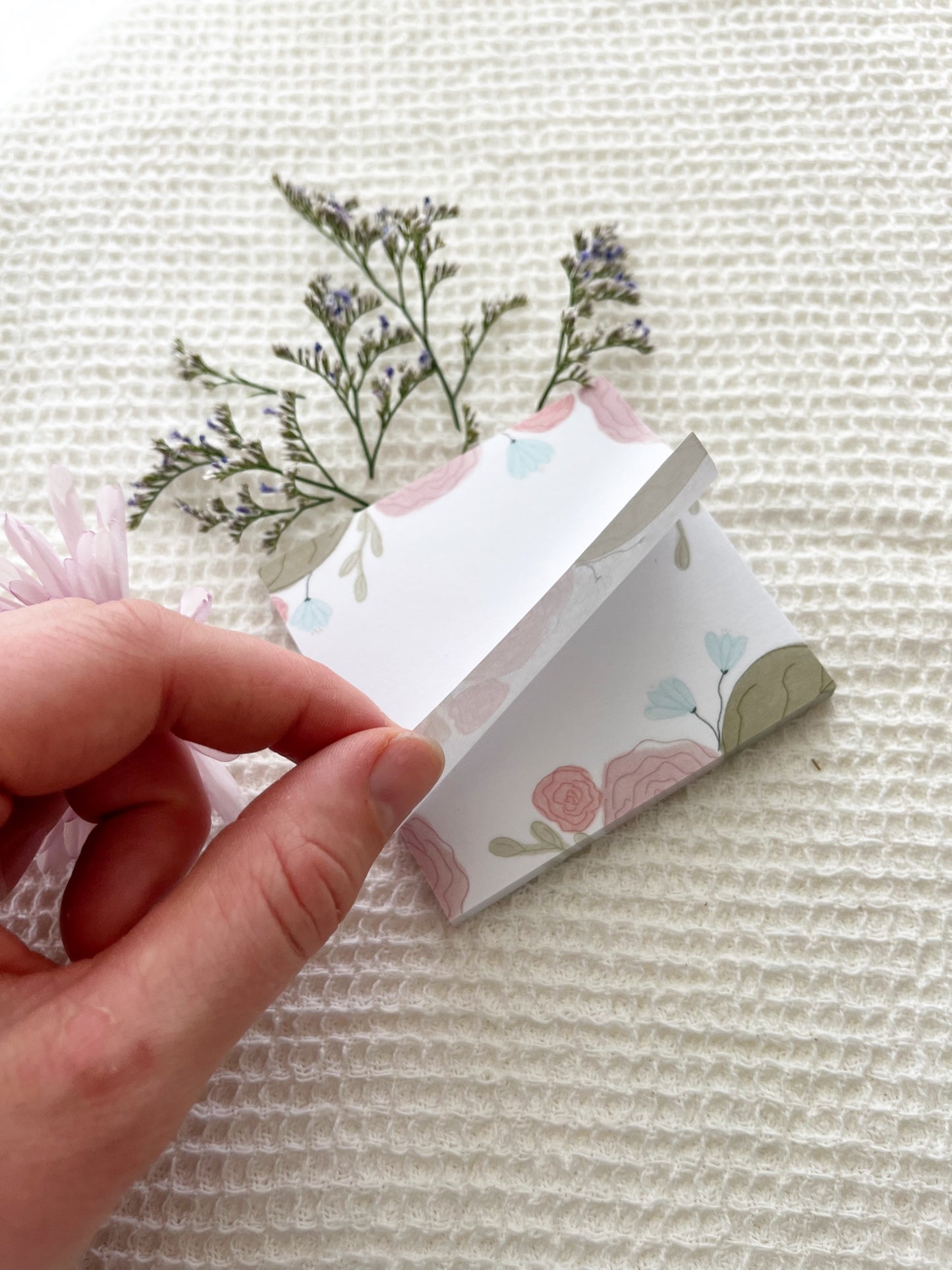 Post It Notes | Floral | 3 x 3 | To do, grocery list, reminder, just because, gift, Mother's Day