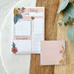 Post It Notes | Floral | 3 x 3 | To do, grocery list, reminder, just because, gift, Mother's Day