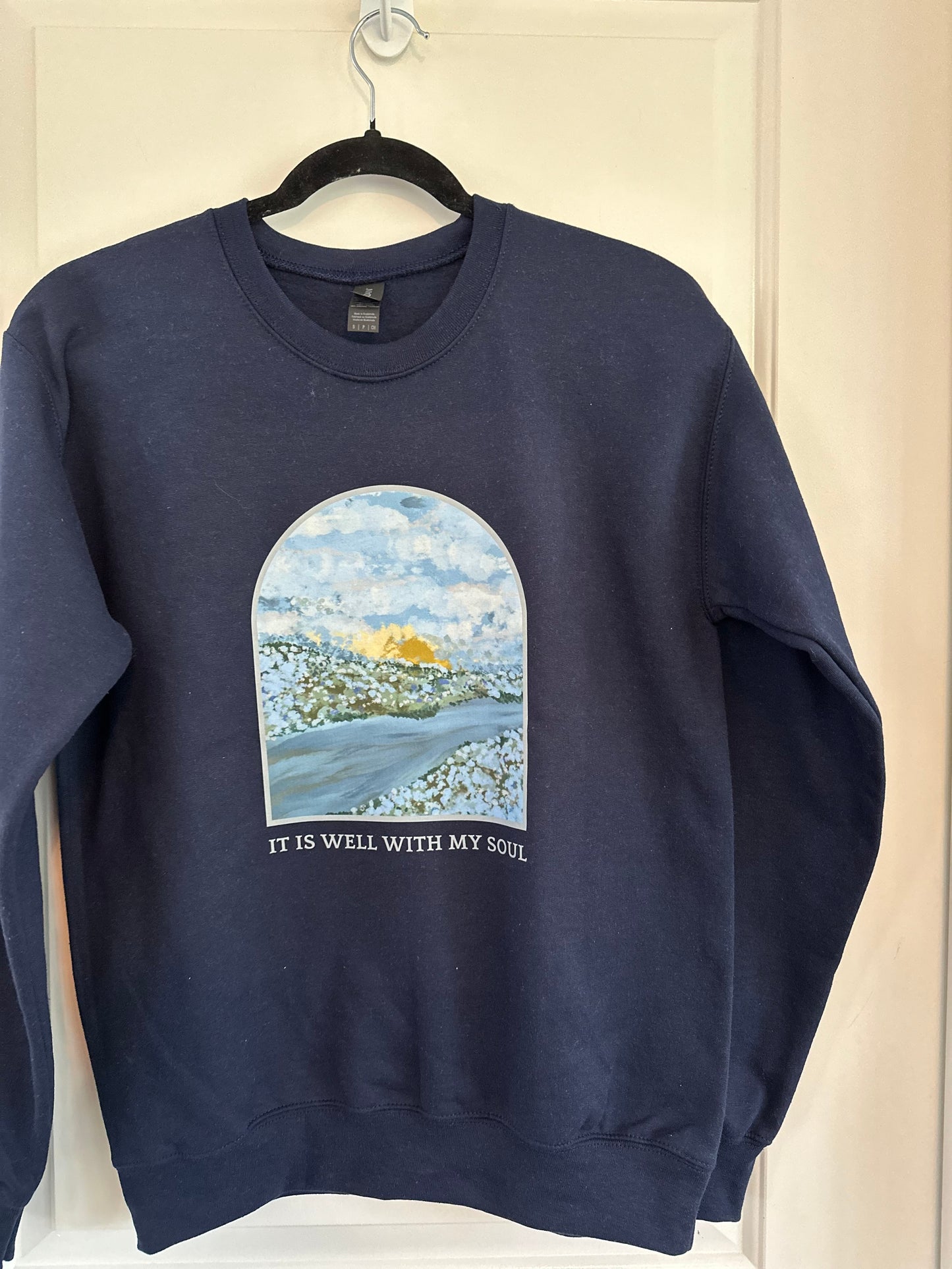 It is well with my soul | crewneck NAVY & LIGHT GREY
