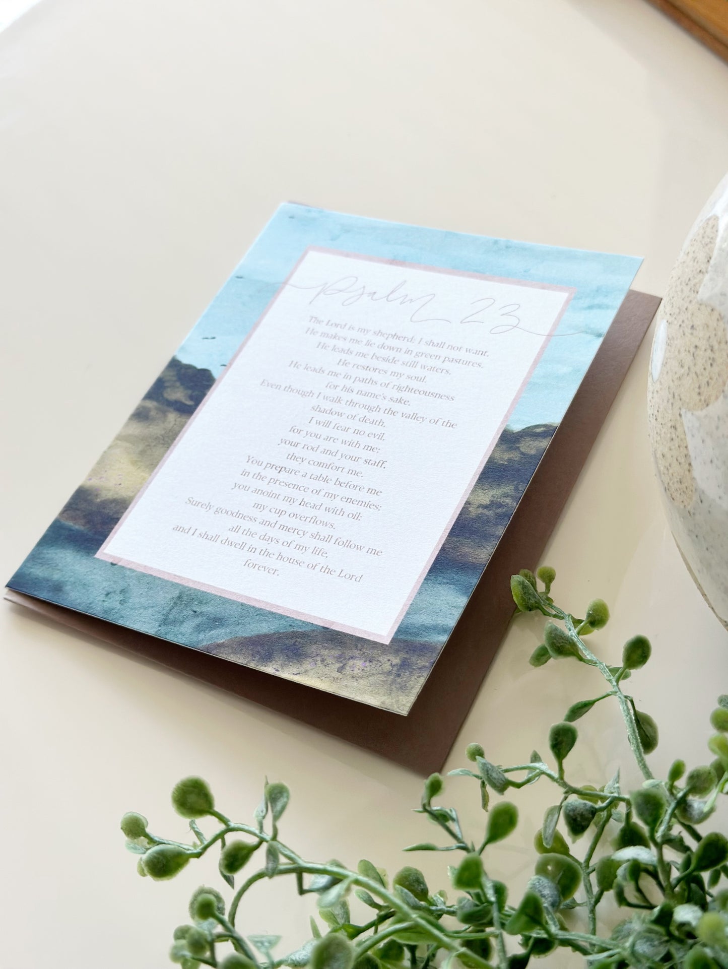 Greeting Card • psalm 23