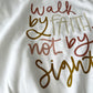 Crewneck sweatshirt | Walk by faith not by sight