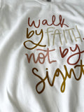 Crewneck sweatshirt | Walk by faith not by sight