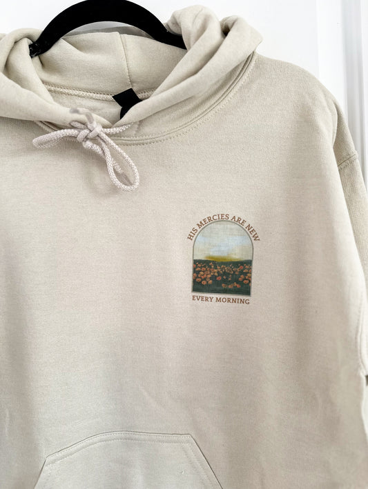 His mercies are new every morning | hoodie