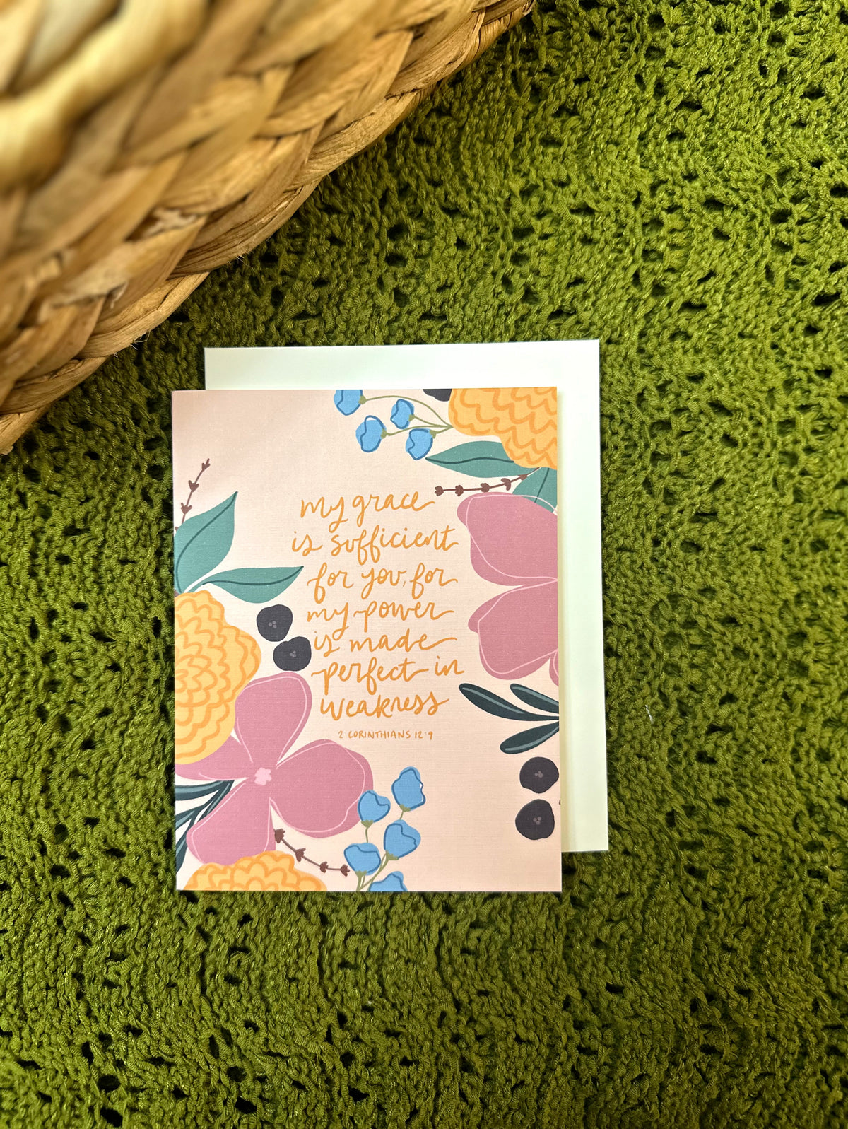 Greeting Card • My grace of sufficient for you