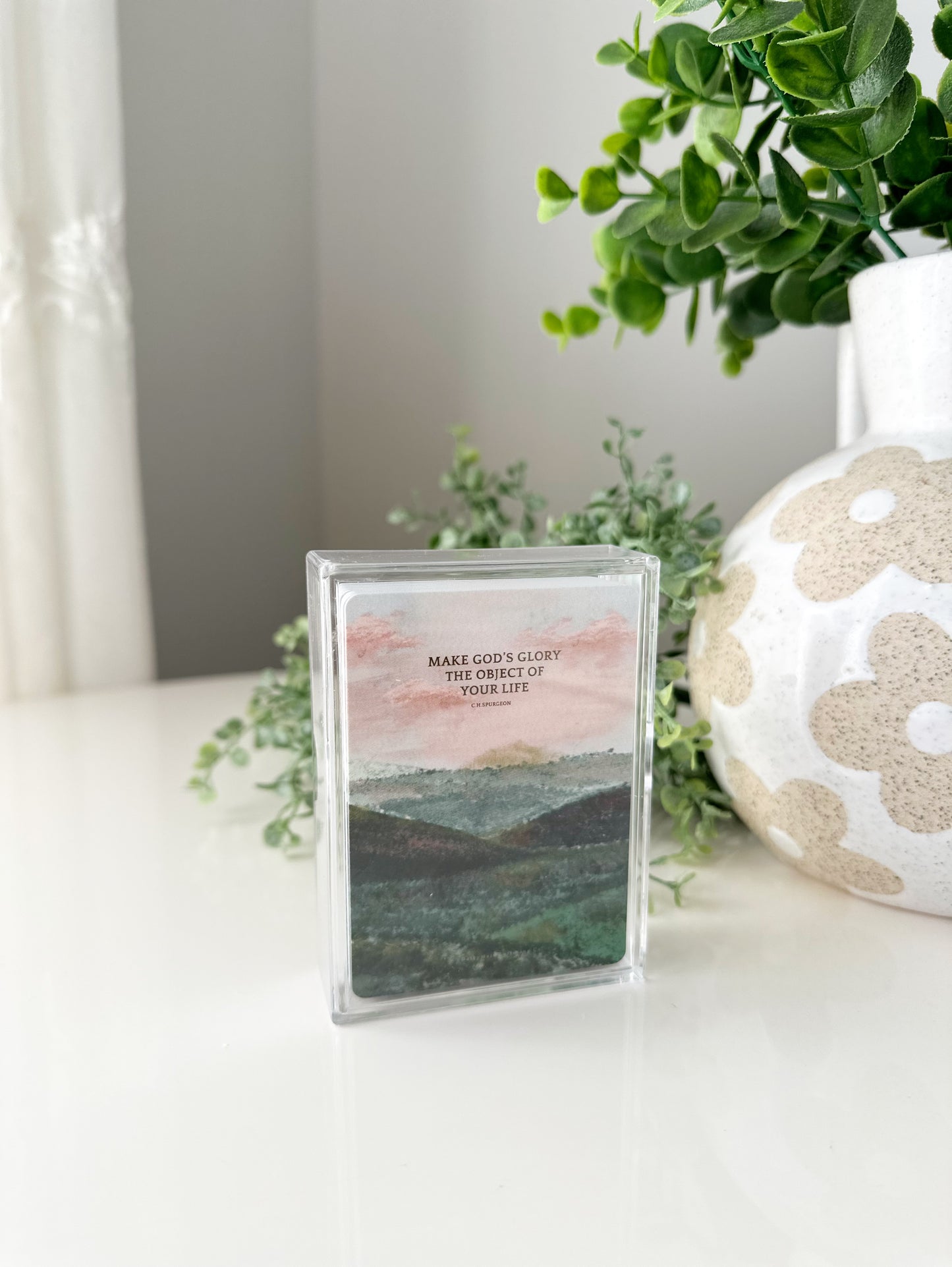 Playing Cards & case  “Make God’s glory the object of your life” Charles Spurgeon