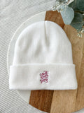 Fleece-lined Knit Toque | WHITE | Count it all joy
