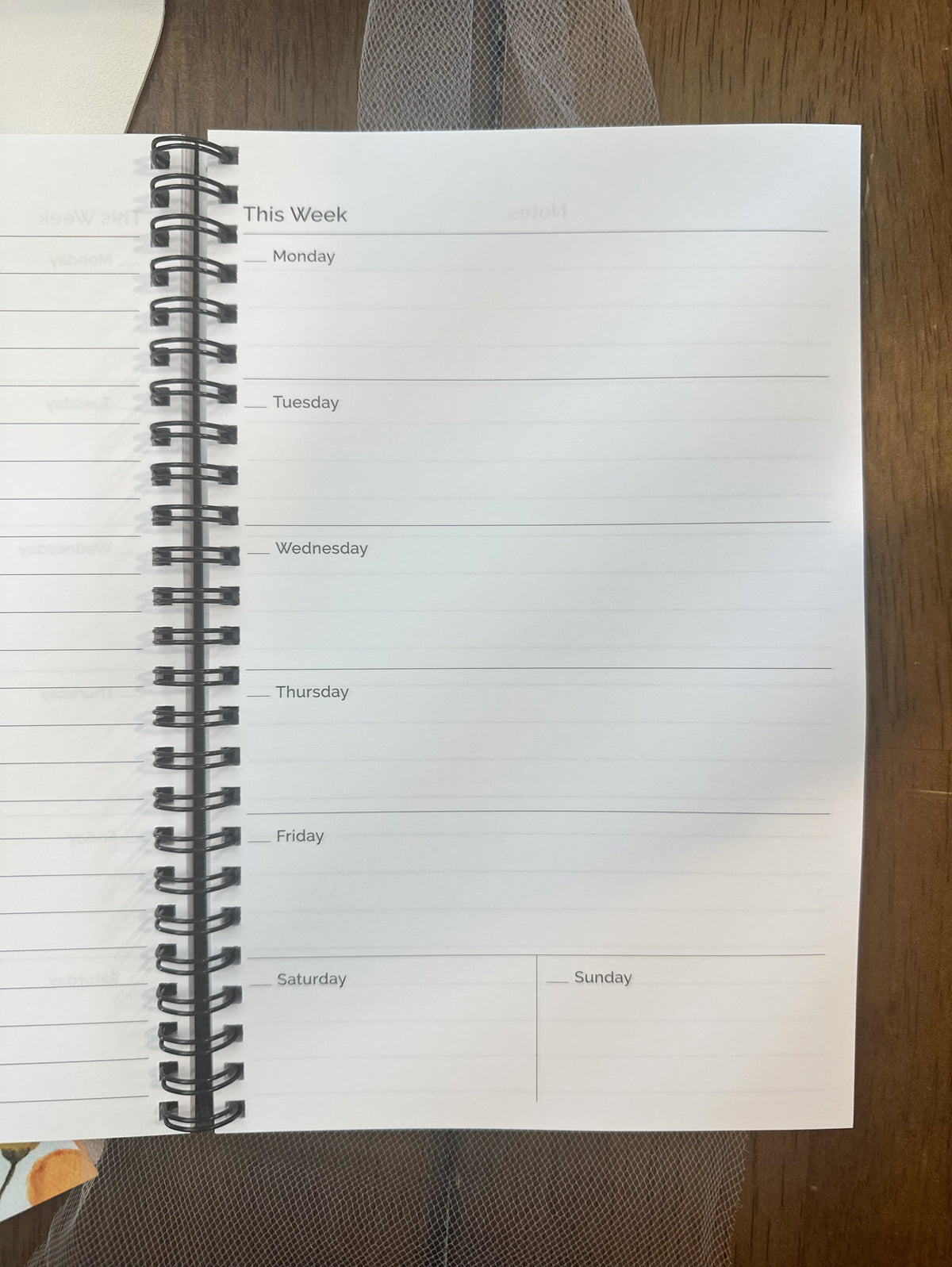 Undated weekly planner  | Be Thou my vision, O Lord of my heart