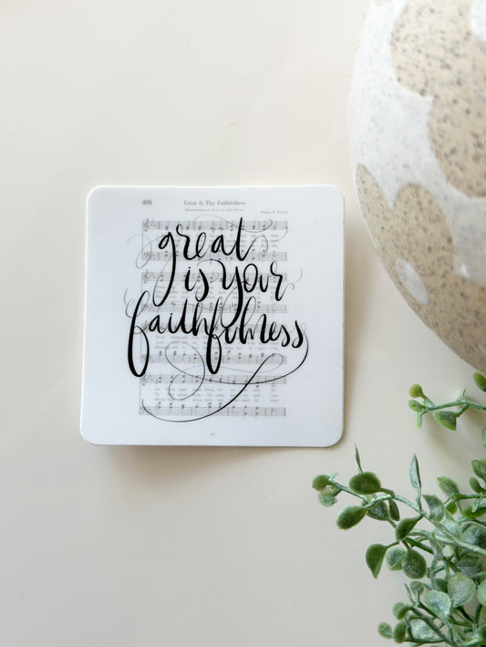 Great is Thy faithfulness | vinyl sticker