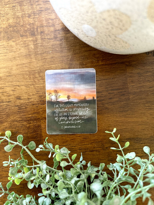 2 Corinthians 4:17 | Vinyl Sticker