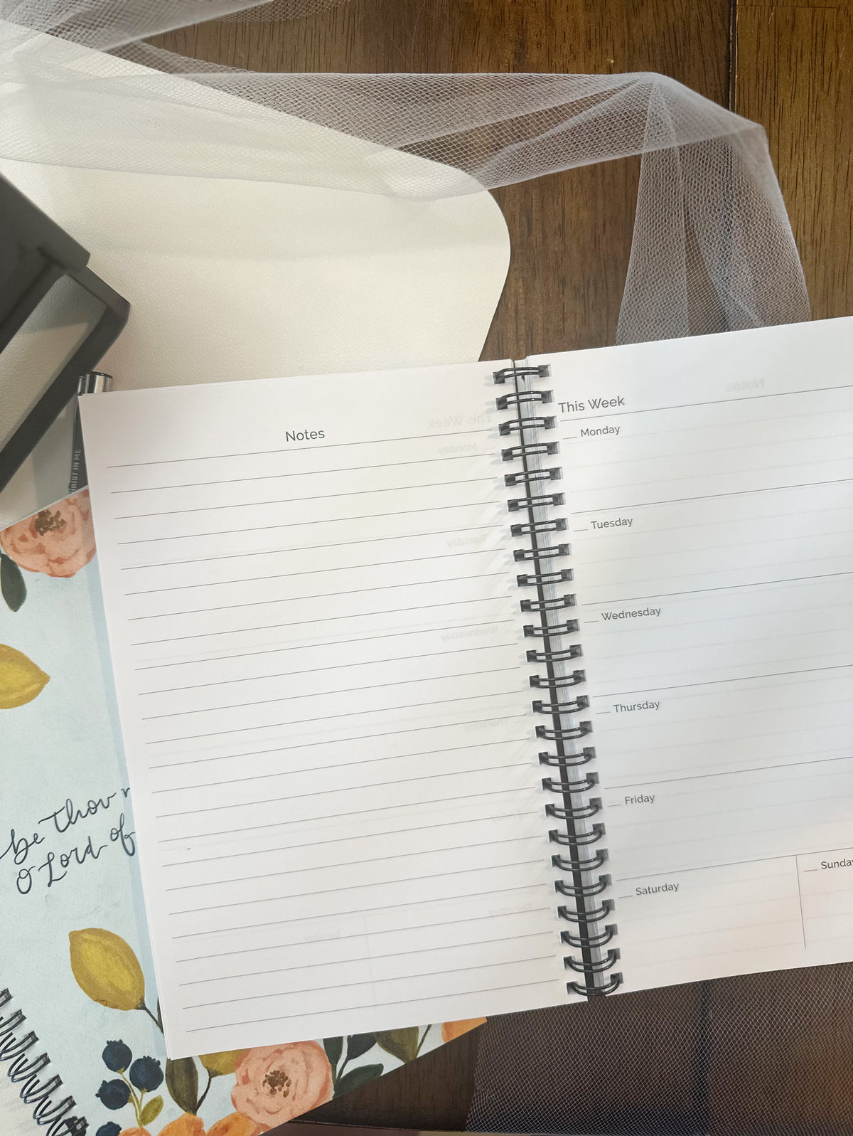 Undated weekly planner  | Be Thou my vision, O Lord of my heart