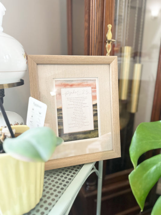 8x10 Art Print | framed | Psalm 23