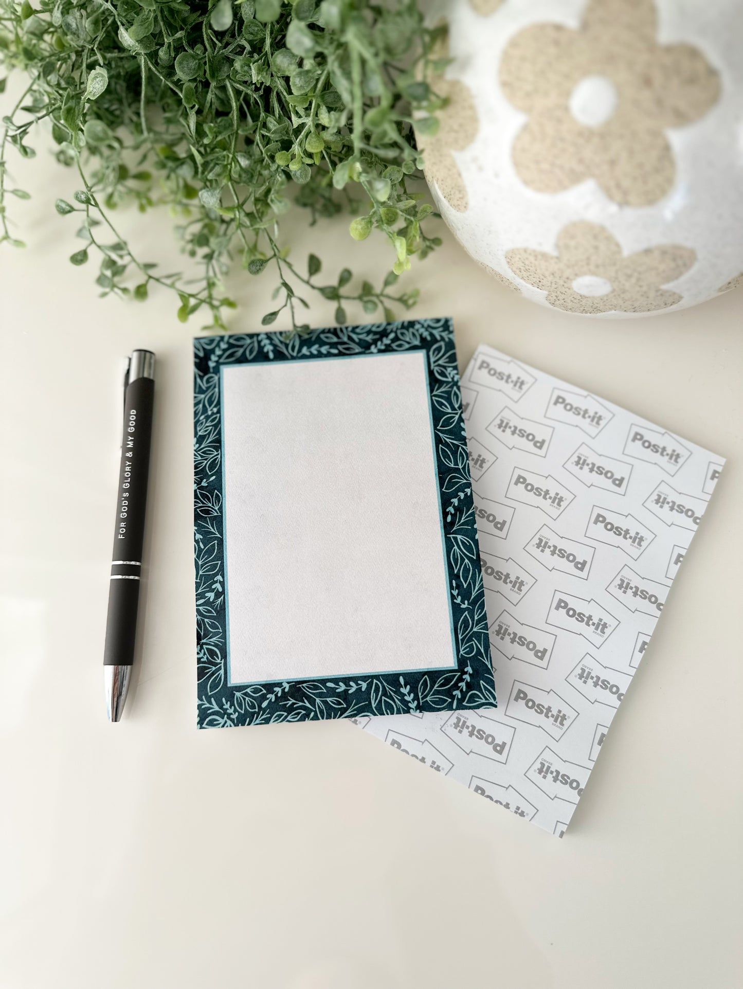 Post It Notes | Floral | 3 x 3 | To do, grocery list, reminder, just because, gift