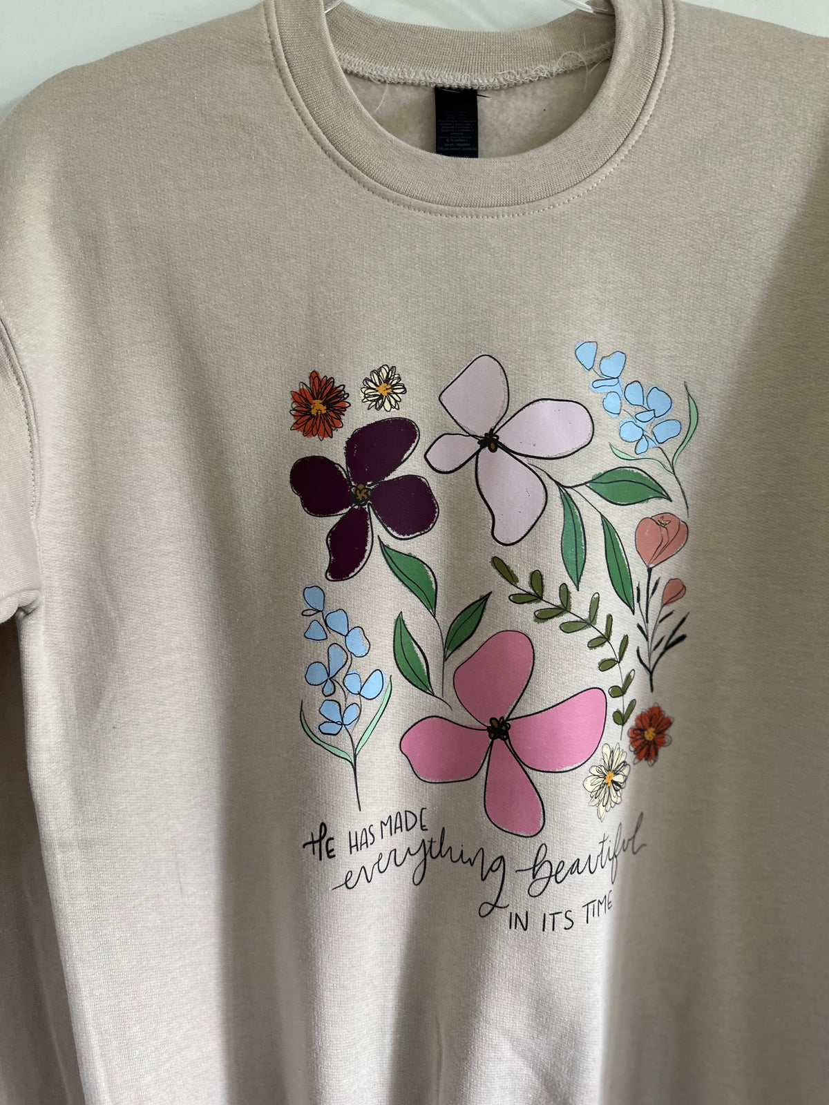 He makes everything beautiful in its time | crewneck