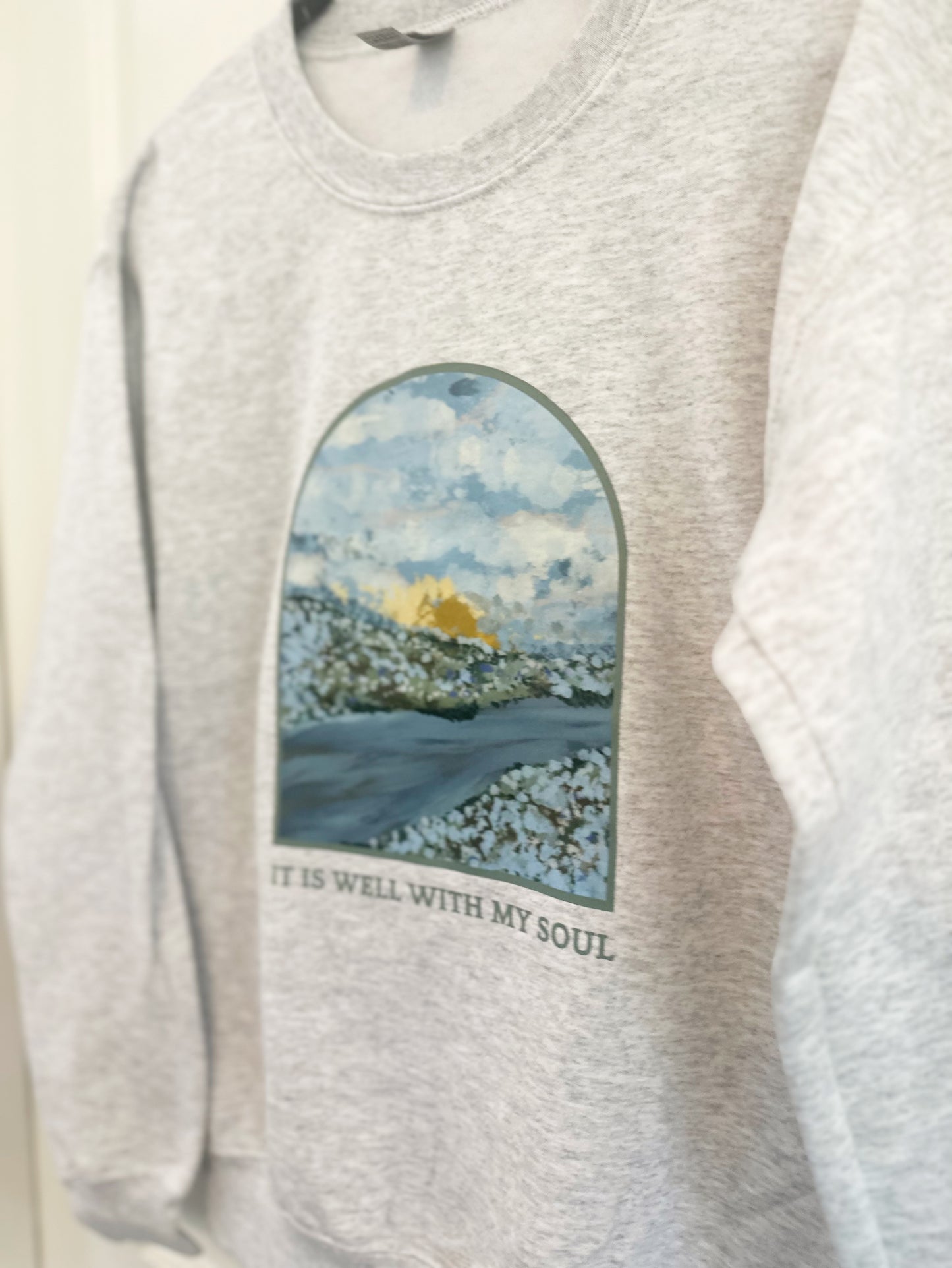 It is well with my soul | crewneck NAVY & LIGHT GREY