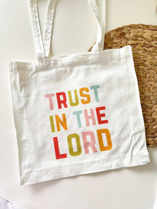 Tote Bag “trust in the Lord”