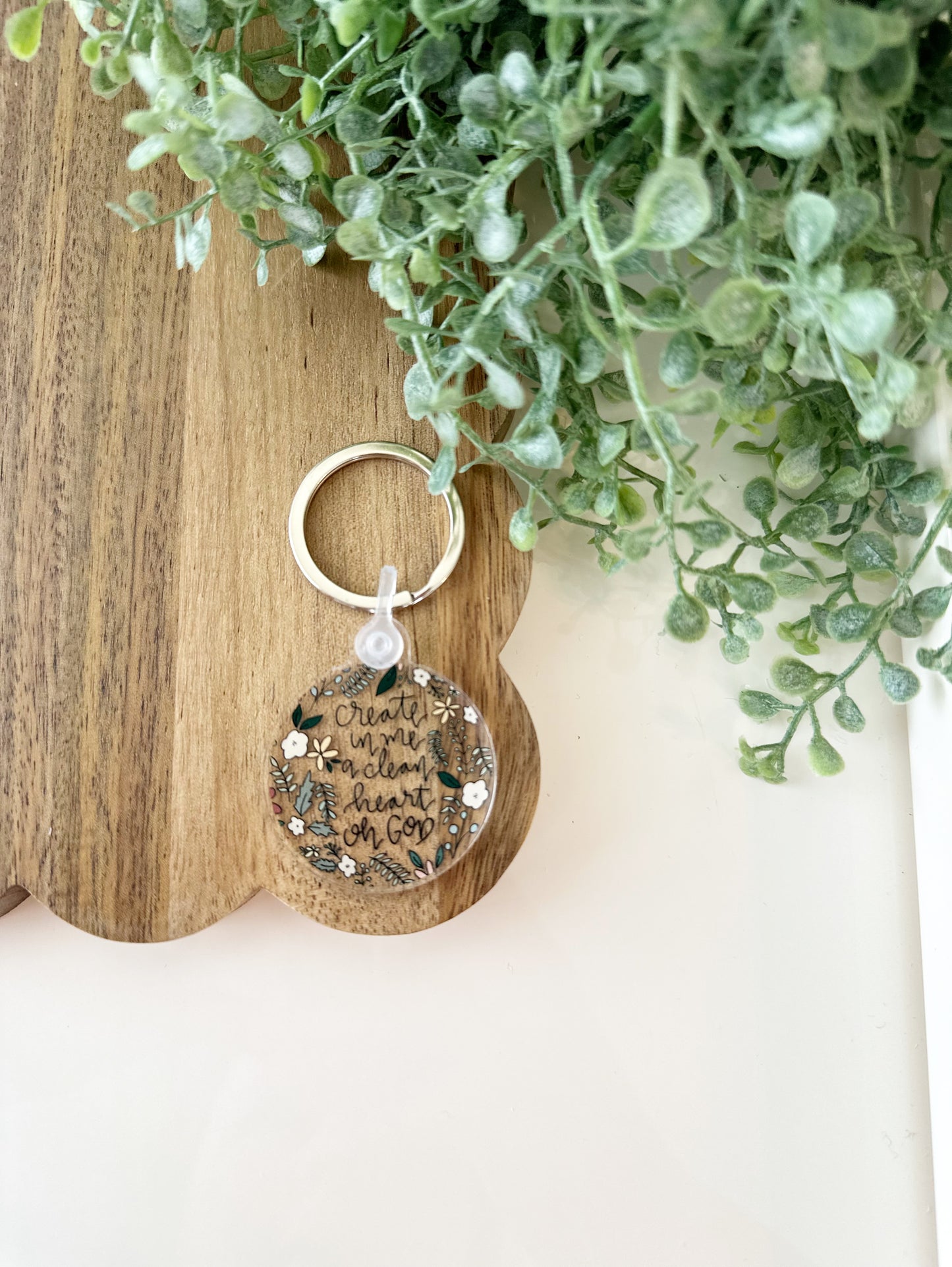 Keychain | Create in me a clean heart Oh God