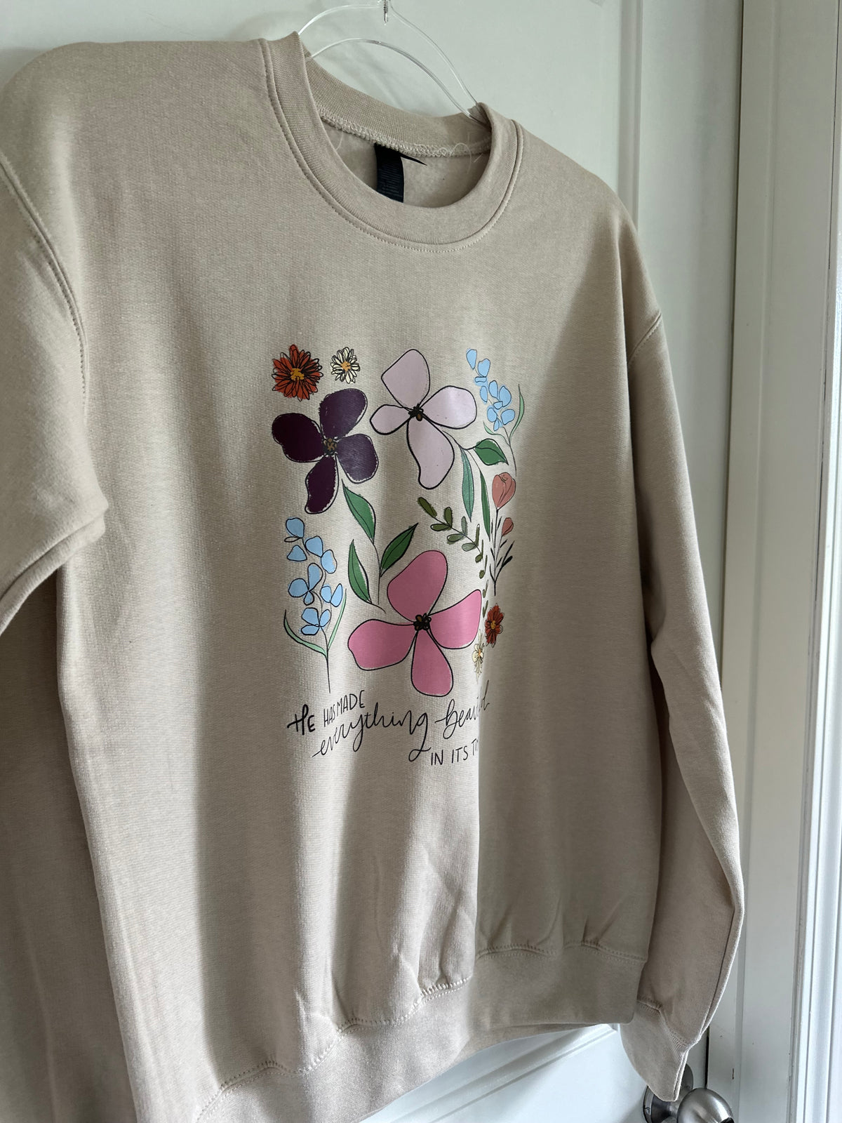 He makes everything beautiful in its time | crewneck
