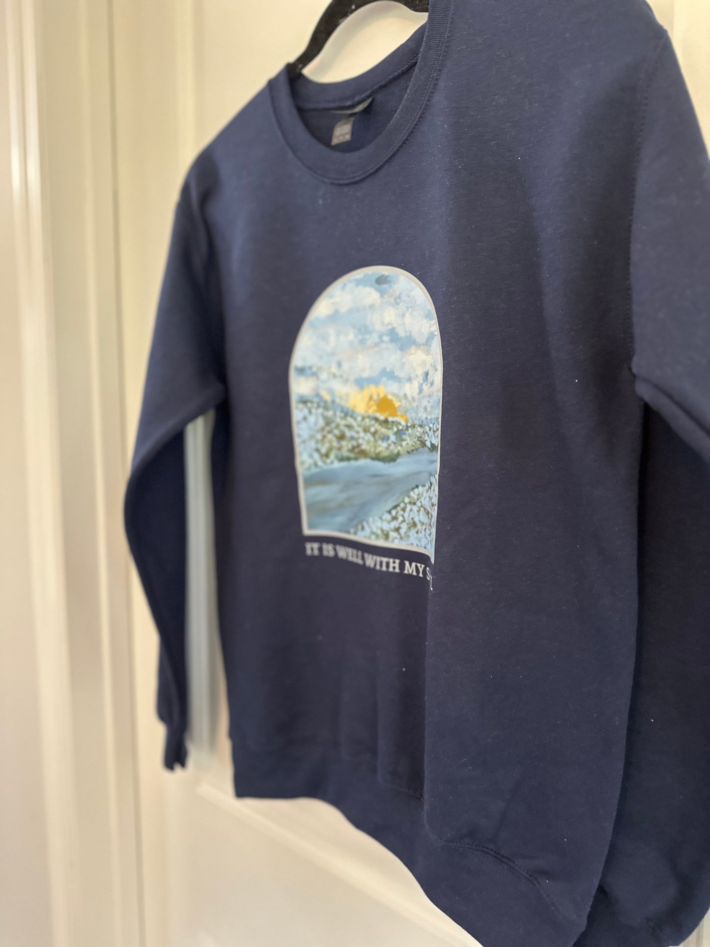 It is well with my soul | crewneck NAVY & LIGHT GREY
