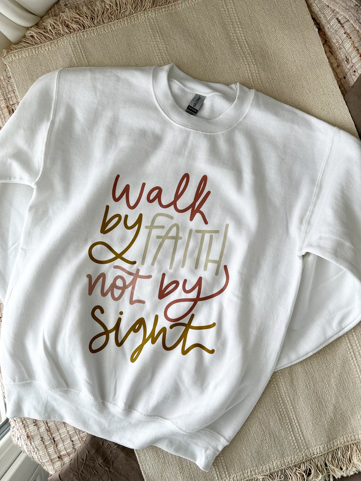 Crewneck sweatshirt | Walk by faith not by sight