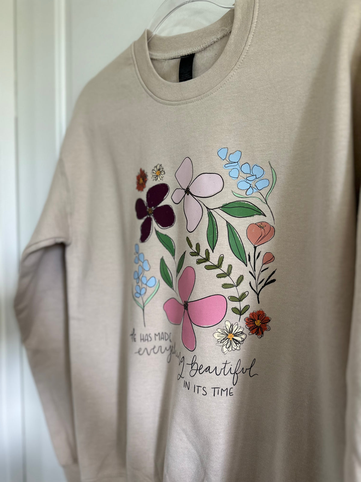 He makes everything beautiful in its time | crewneck