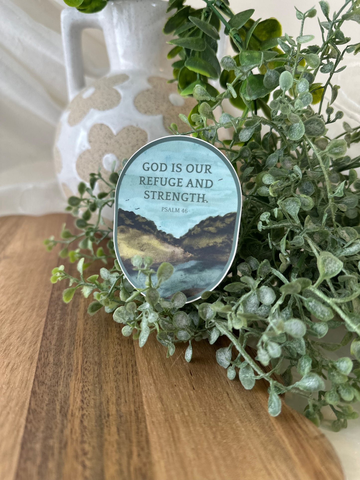 God is our refuge and strength | vinyl sticker, Magnet