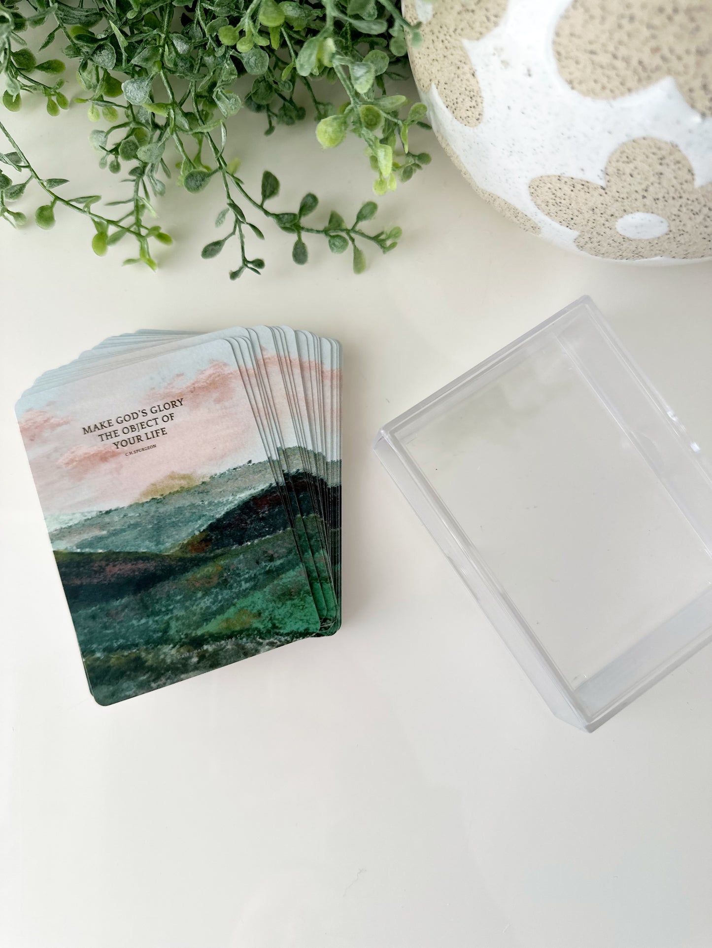 Playing Cards & case  “Make God’s glory the object of your life” Charles Spurgeon