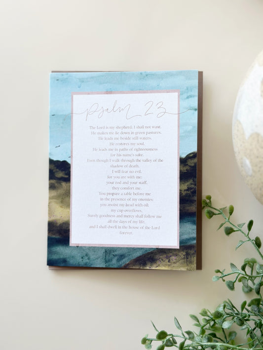 Greeting Card • psalm 23